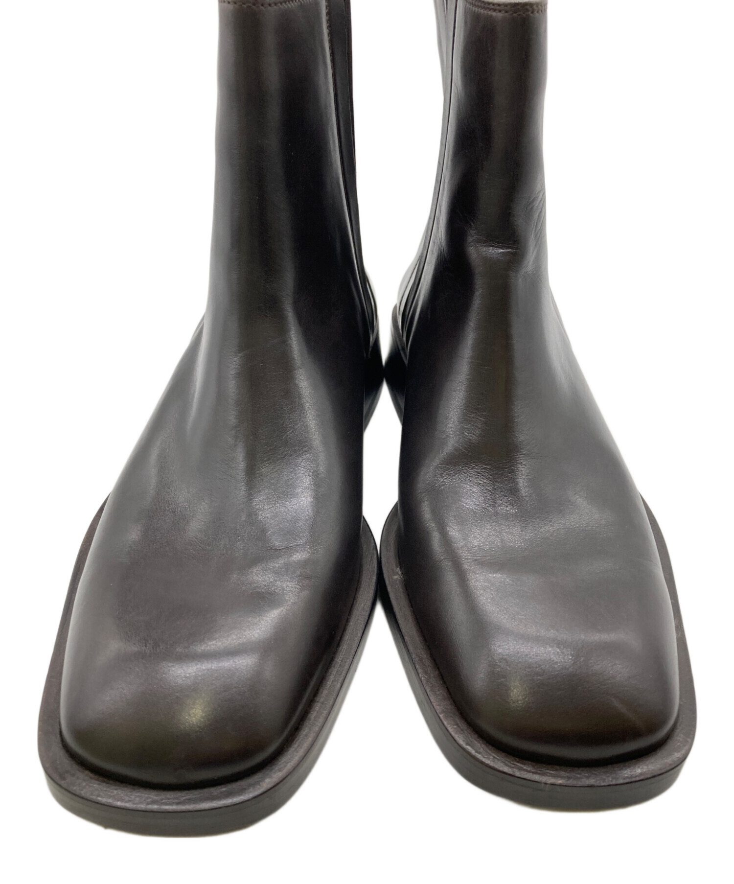 中古・古着通販】GUCCI (グッチ) スクエアトゥサイドゴアブーツ