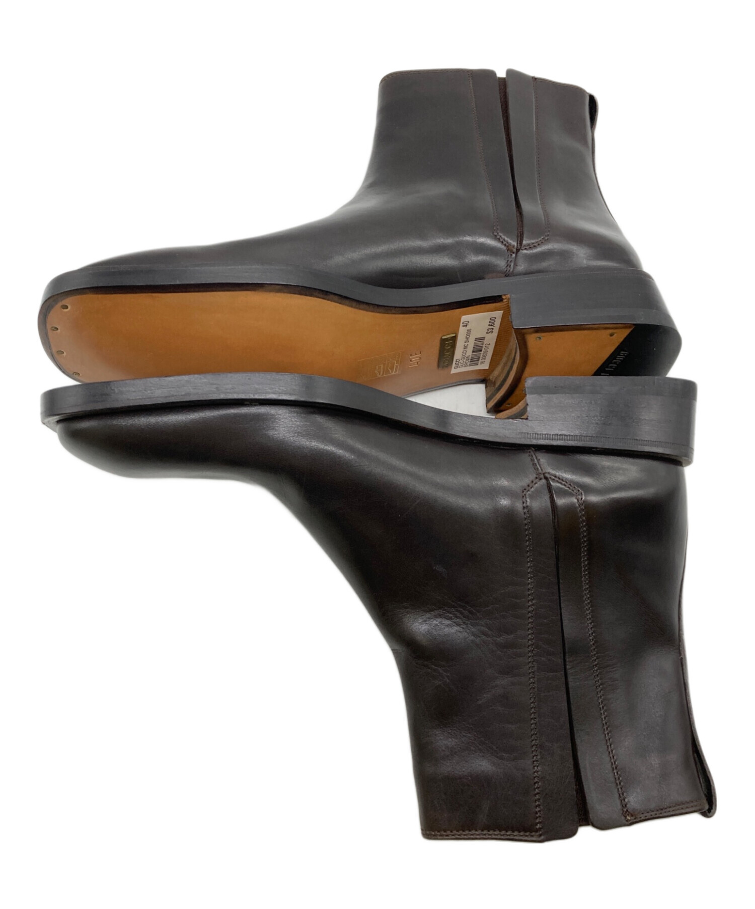 中古・古着通販】GUCCI (グッチ) スクエアトゥサイドゴアブーツ