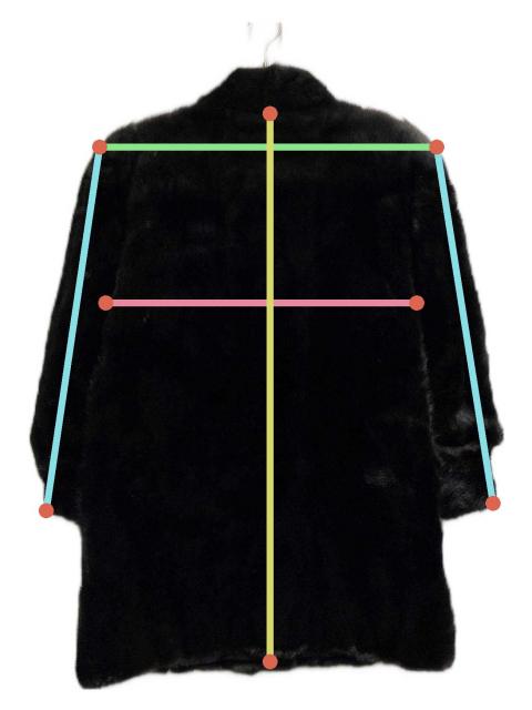 中古・古着通販】SAGA MINK (サガミンク) ファージャケット ブラック