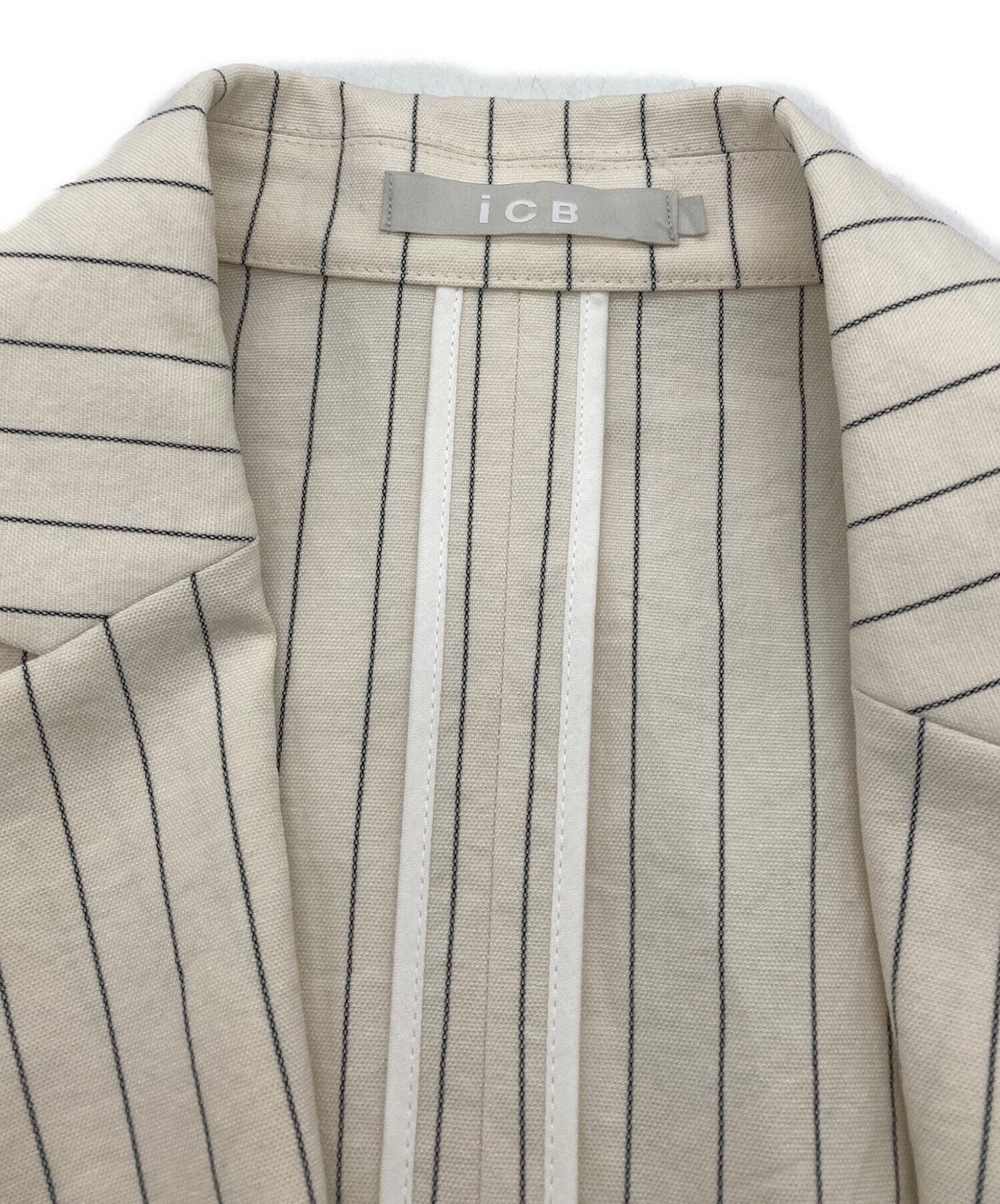 中古・古着通販】icB (アイシービー) LooseWeave ストライプ柄ダブル