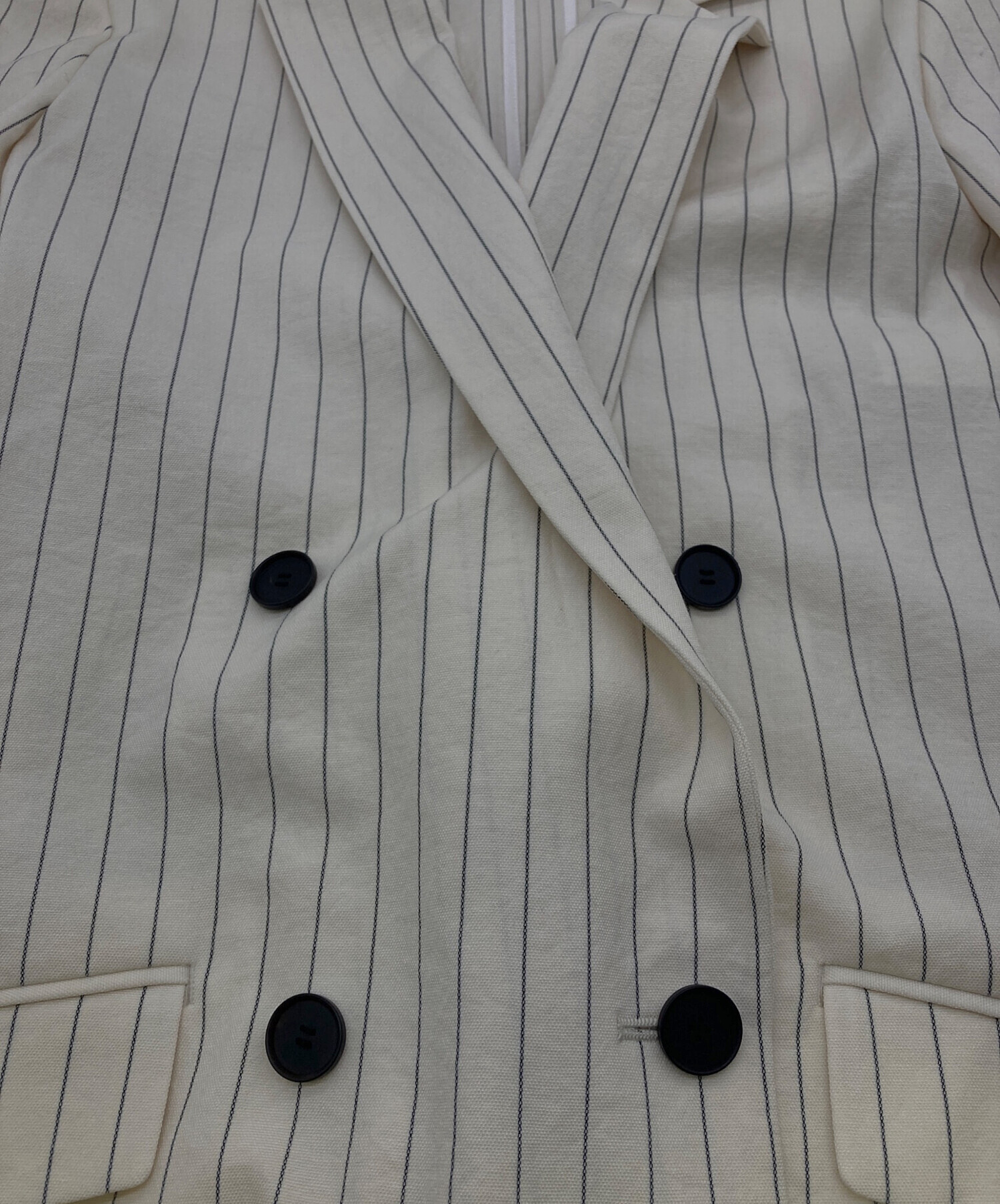 中古・古着通販】icB (アイシービー) LooseWeave ストライプ柄ダブル