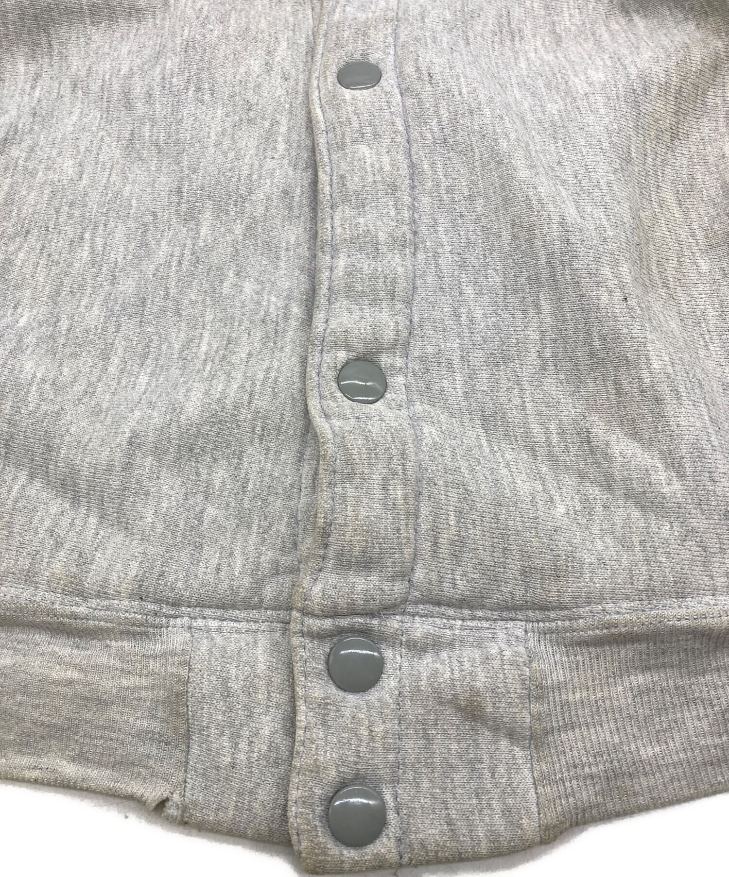 ナノユニバース　Champion グレー スナップカーディガン　Ｌ　スウェット 中古・古着通販】Champion REVERSE WEAVE (チャンピオン リバース