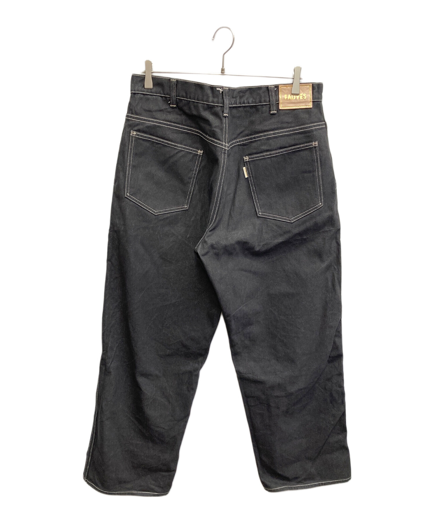 中古・古着通販】FAUVES (フォーブ) 25AW RANCH BLACK ワイドデニム 