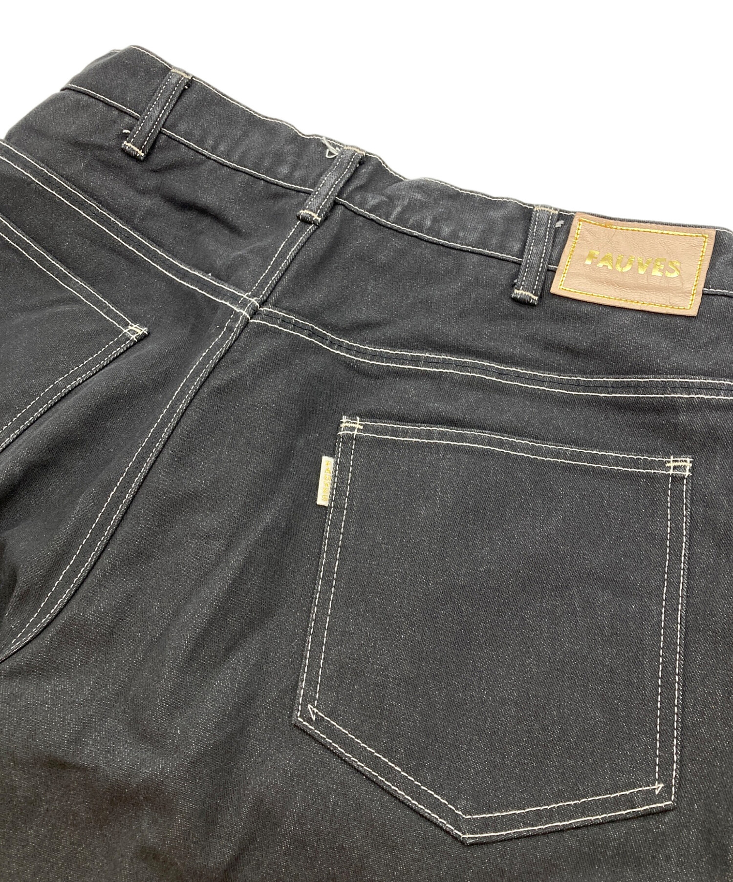 中古・古着通販】FAUVES (フォーブ) 25AW RANCH BLACK ワイドデニム 