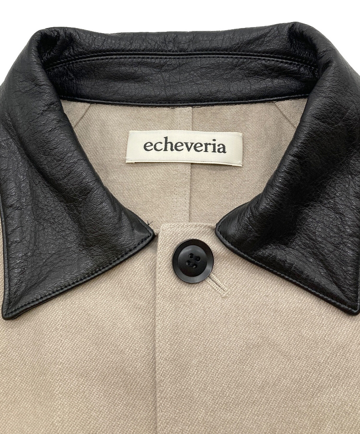 中古・古着通販】echeveria (エケベリア) Leather Switiching Work JKT