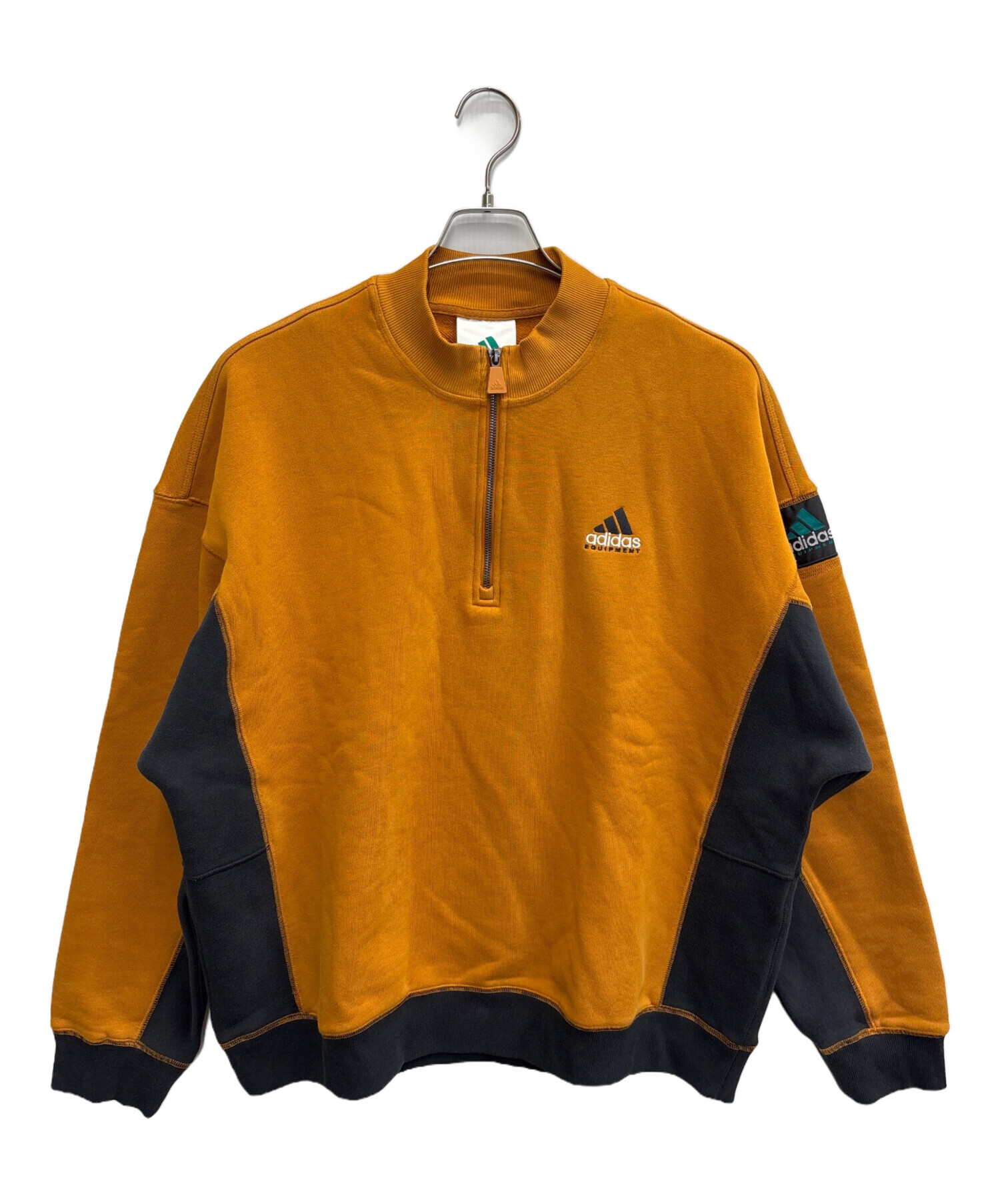 adidas アディダス　デサント　激レア　美品　ハーフジップ　古着　XL アディダス ハーフジップスウェット 90s デサント 希少】アディダス