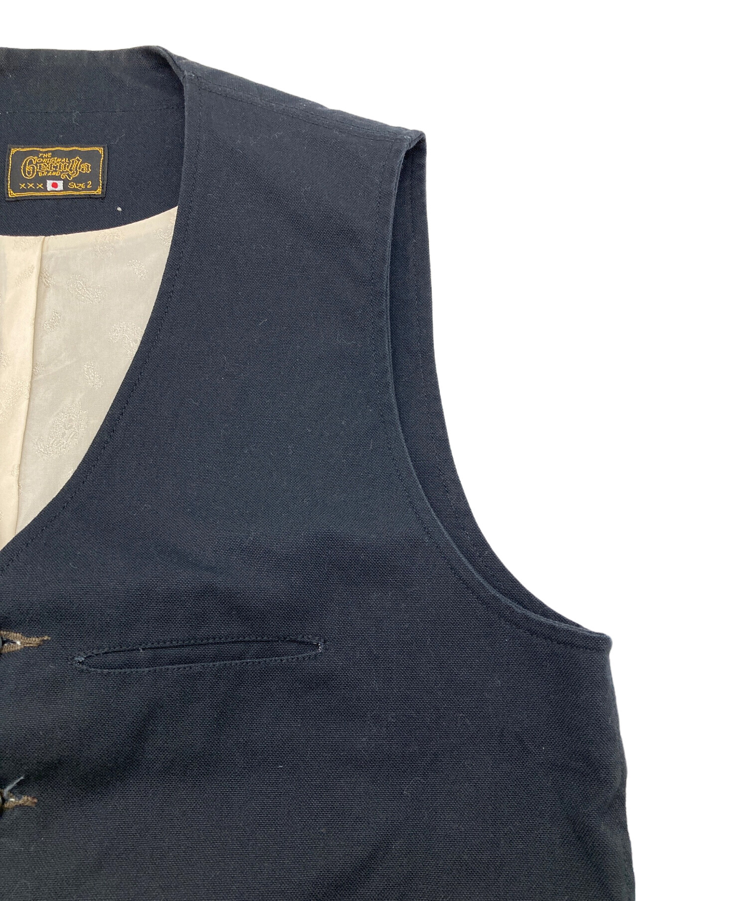 ゲルガ　GERUGA ベスト　サイズ4 ネイビー 中古・古着通販】GERUGA (ゲルガ) ダックワークベスト ネイビー サイズ