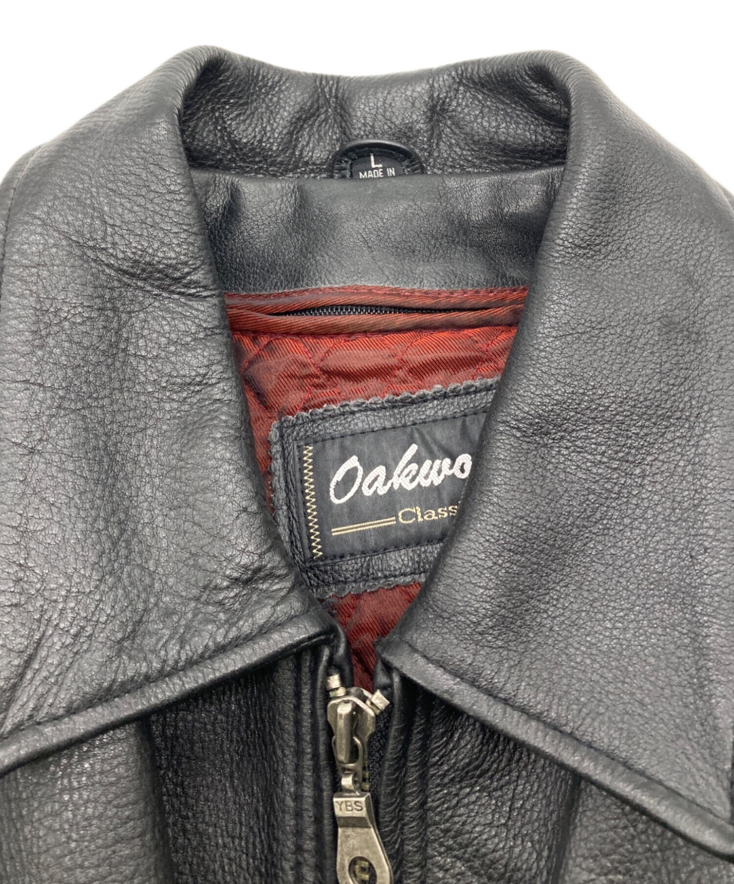 中古・古着通販】Oakwood (オークウッド) レザージャケット ブラック