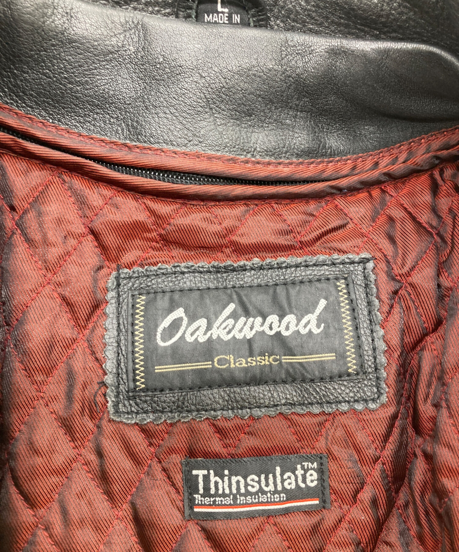 中古・古着通販】Oakwood (オークウッド) レザージャケット ブラック