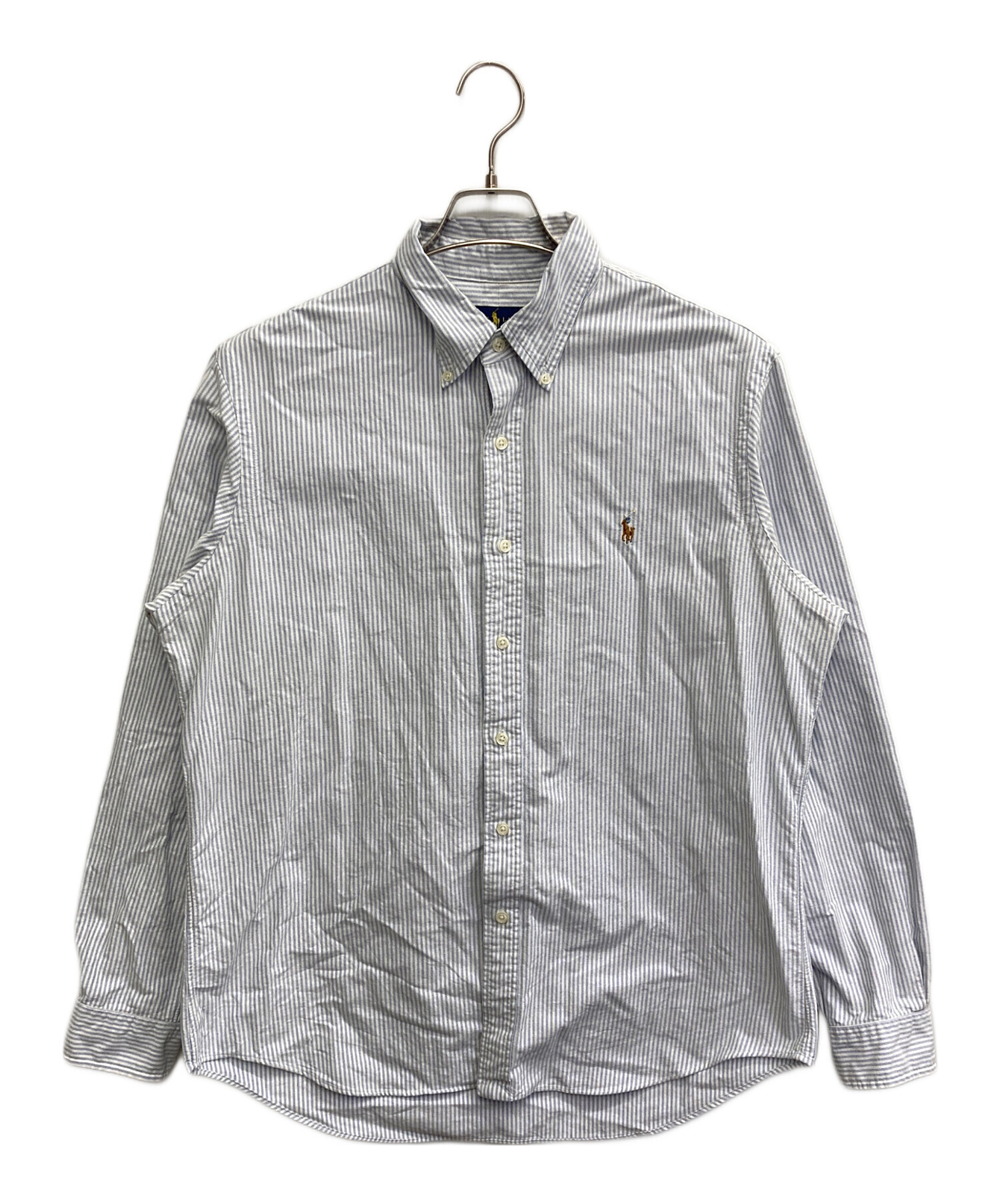 美品 RRL Ralph Lauren 蔦柄ストライプシャツ Ｌサイズ ブルー 中古・古着通販】POLO RALPH LAUREN (ポロ・ラルフローレン