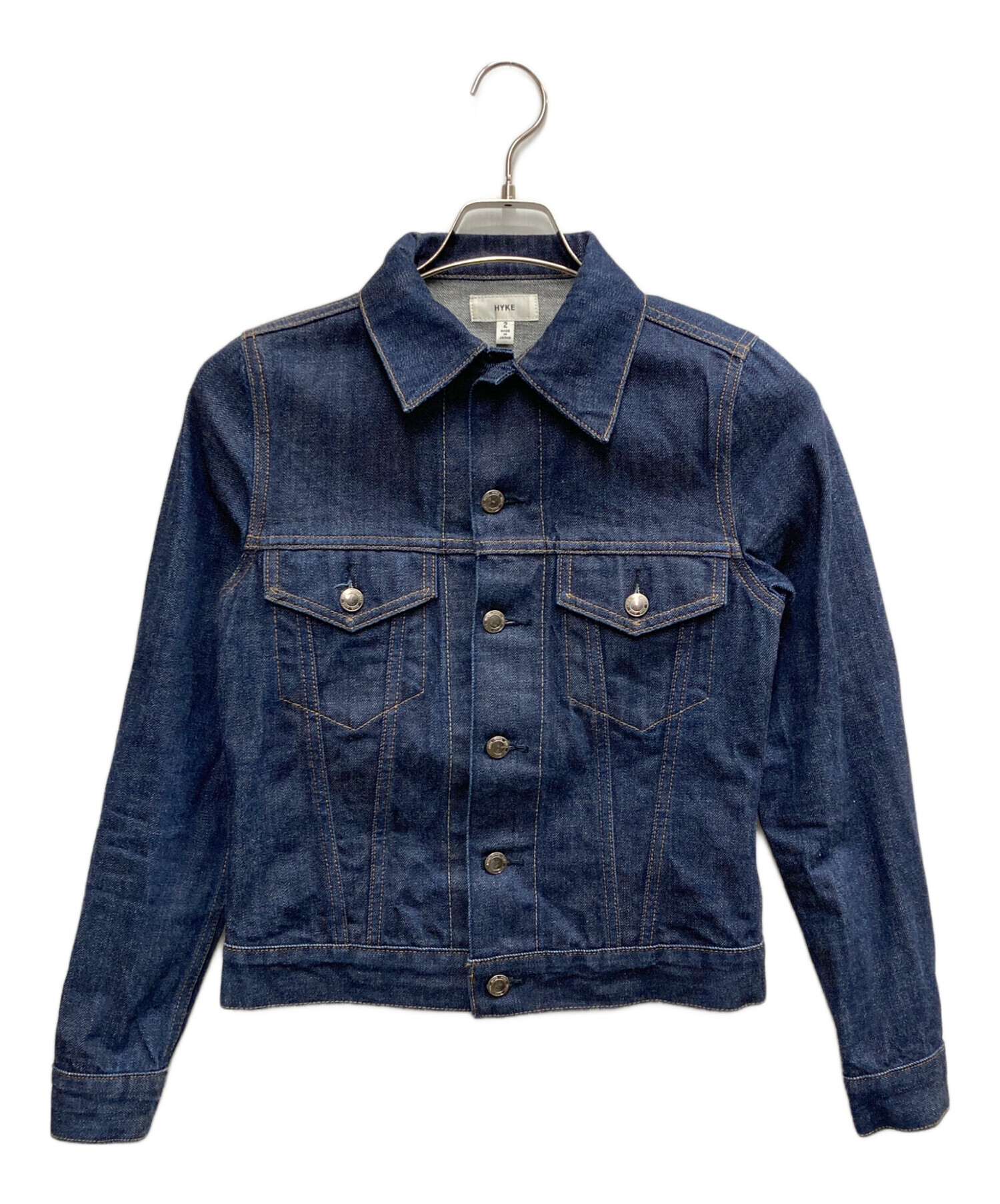 HYKE ハイク デニムジャケット レディース 【古着】【中古】 中古・古着通販】HYKE (ハイク) タイトデニムジャケット インディゴ