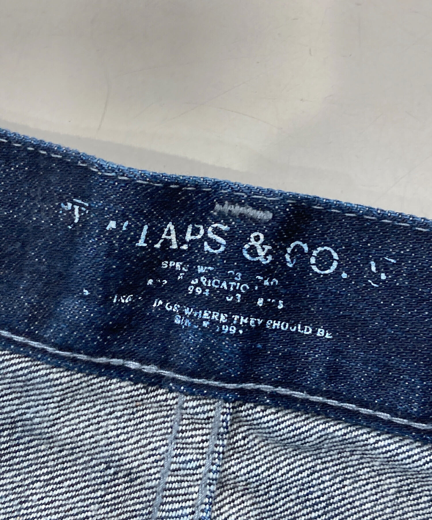 中古・古着通販】WTAPS (ダブルタップス) デニムパンツ インディゴ