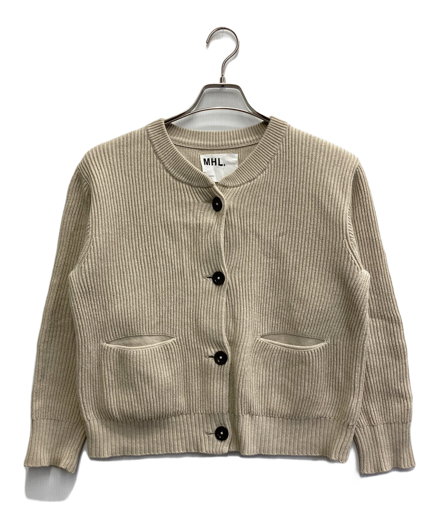 MHL.(エムエイチエル) WORN COTTON ジャージカーディガン(595-4269512