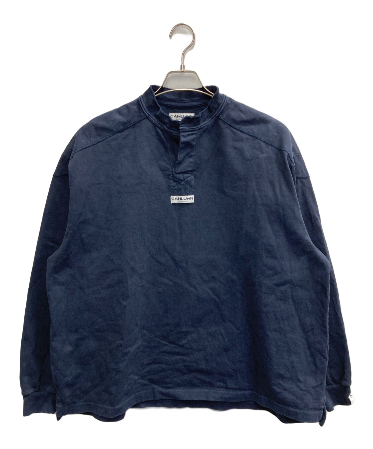 中古・古着通販】CAHLUMN (カウラム) ロゴスウェット ネイビー サイズ 