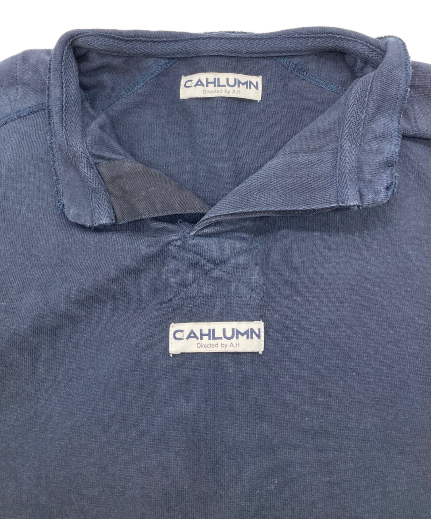 中古・古着通販】CAHLUMN (カウラム) ロゴスウェット ネイビー サイズ 