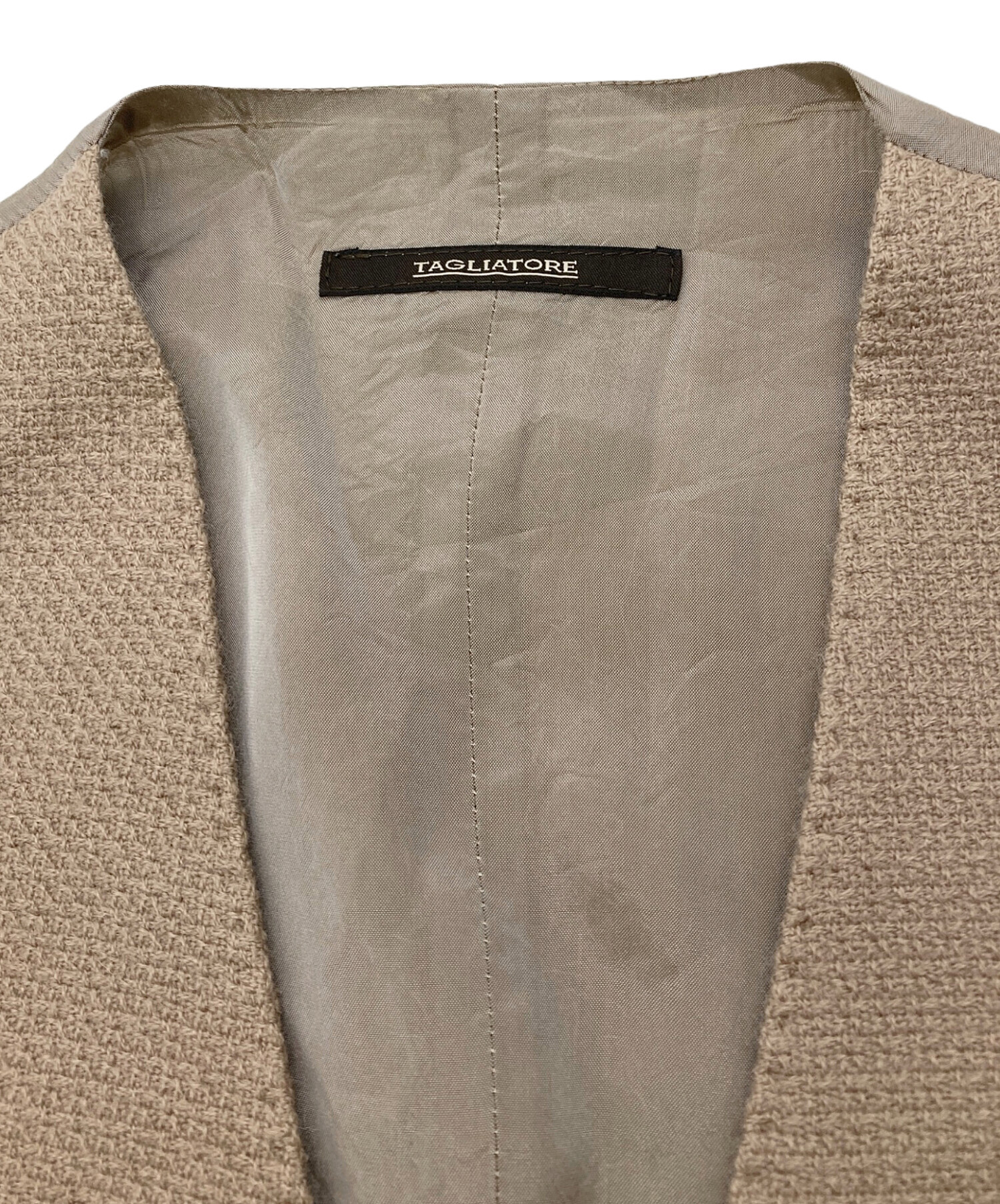中古・古着通販】TAGLIATORE (タリアトーレ) BRIAN／F ジレ ベージュ
