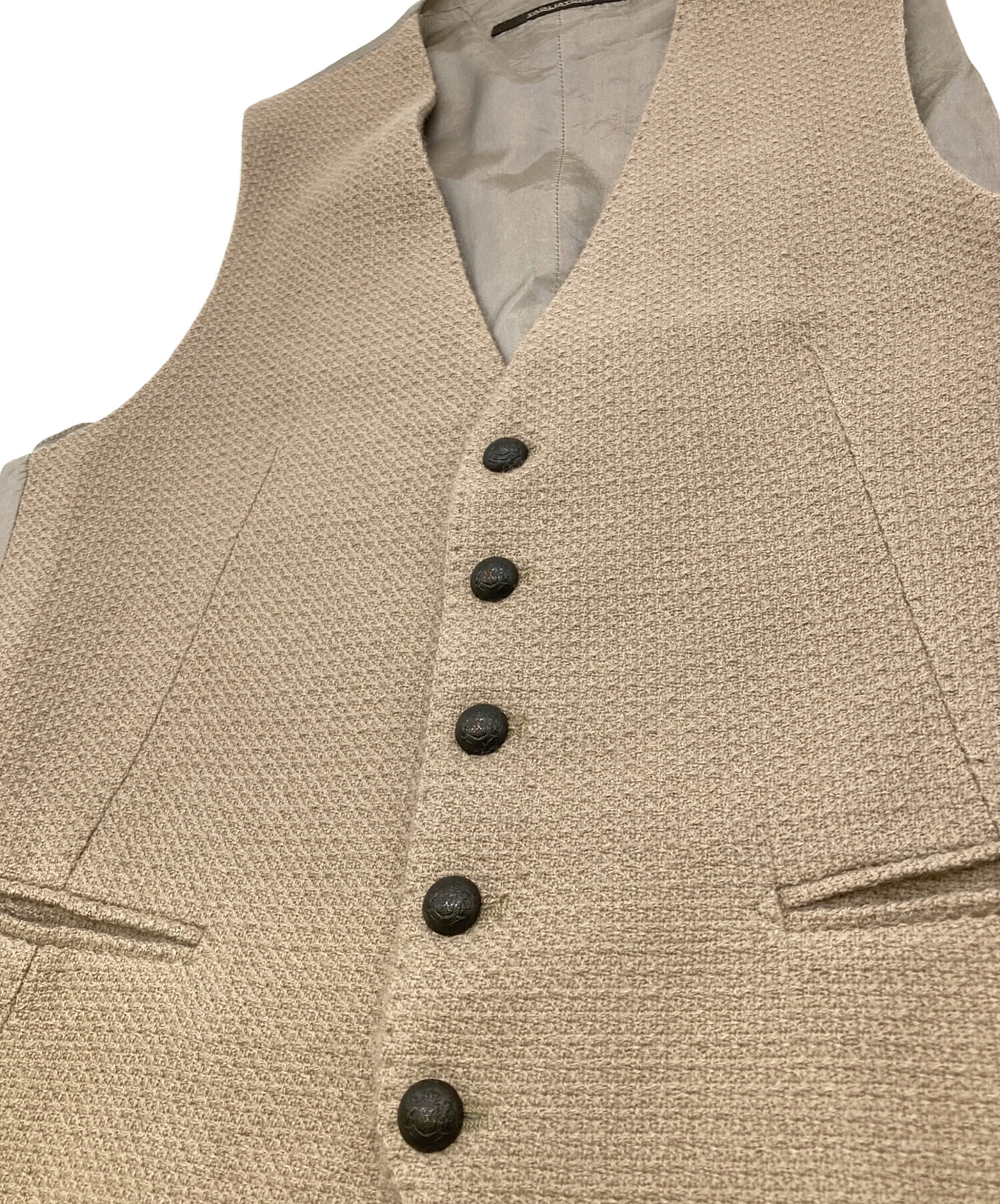 中古・古着通販】TAGLIATORE (タリアトーレ) BRIAN／F ジレ ベージュ