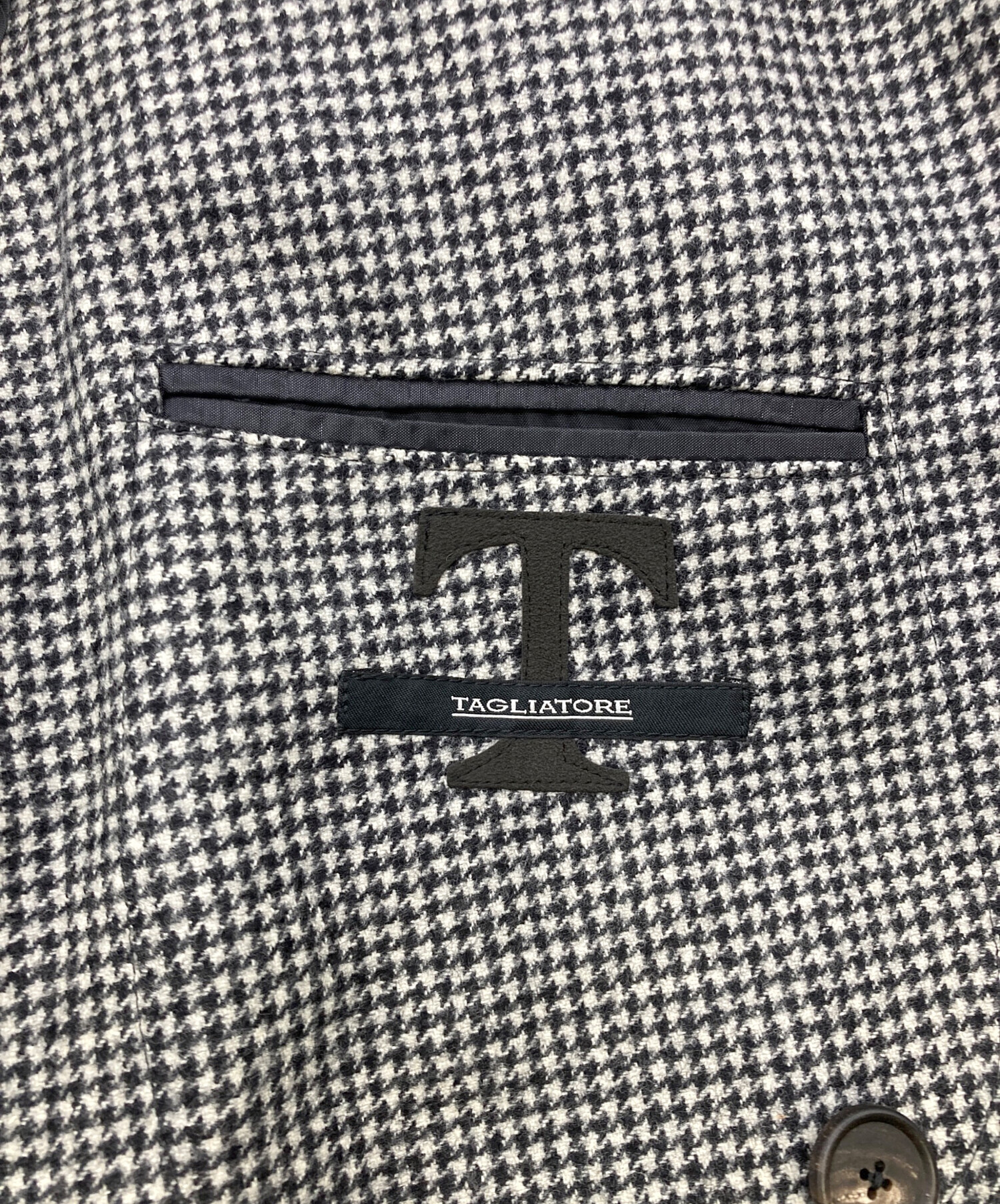中古・古着通販】TAGLIATORE (タリアトーレ) 千鳥柄 ダブルウール