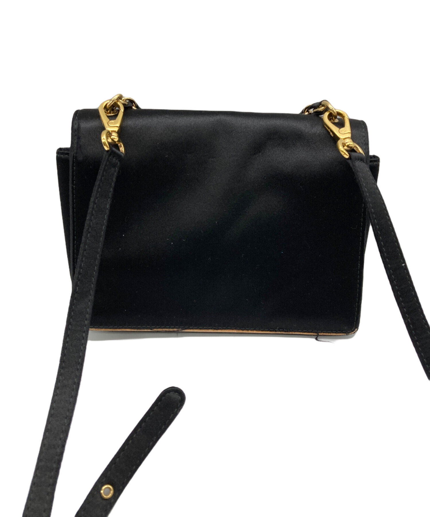 Salvatore Ferragamo ショルダーバッグ  黒 【古着】【中古】【送料無料】 中古・古着通販】Salvatore Ferragamo (サルヴァトーレ フェラガモ