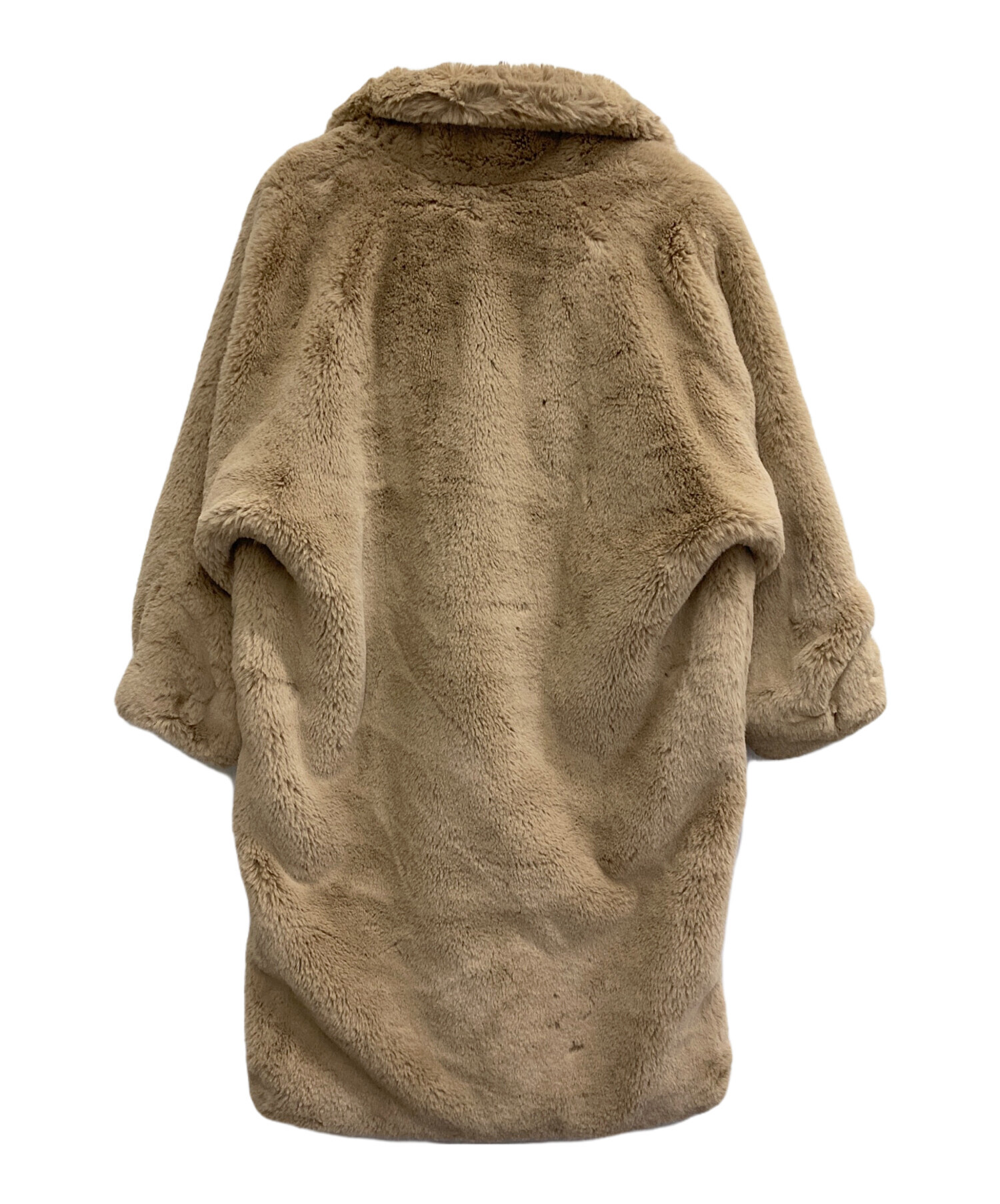 中古・古着通販】THINK FUR (シンクファー) エコファーコート ブラウン 