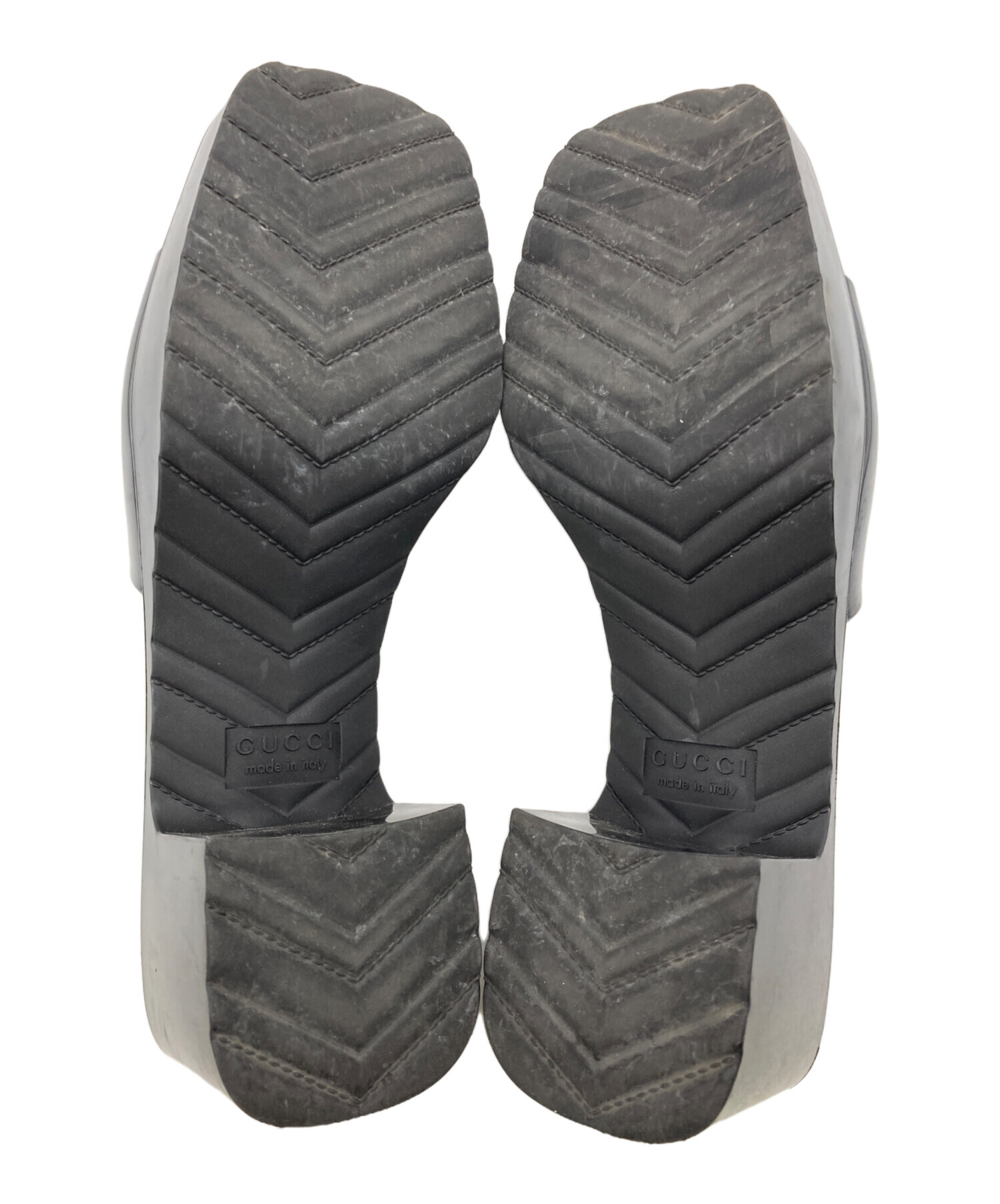 中古・古着通販】GUCCI (グッチ) ラバースライドサンダル ブラック