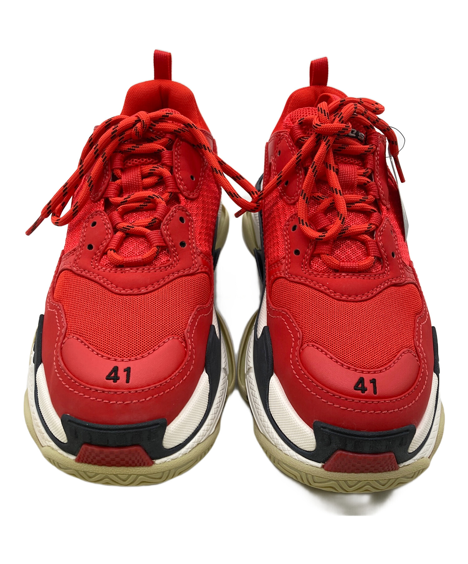 中古・古着通販】BALENCIAGA (バレンシアガ) TRIPLE S SNEAKER レッド