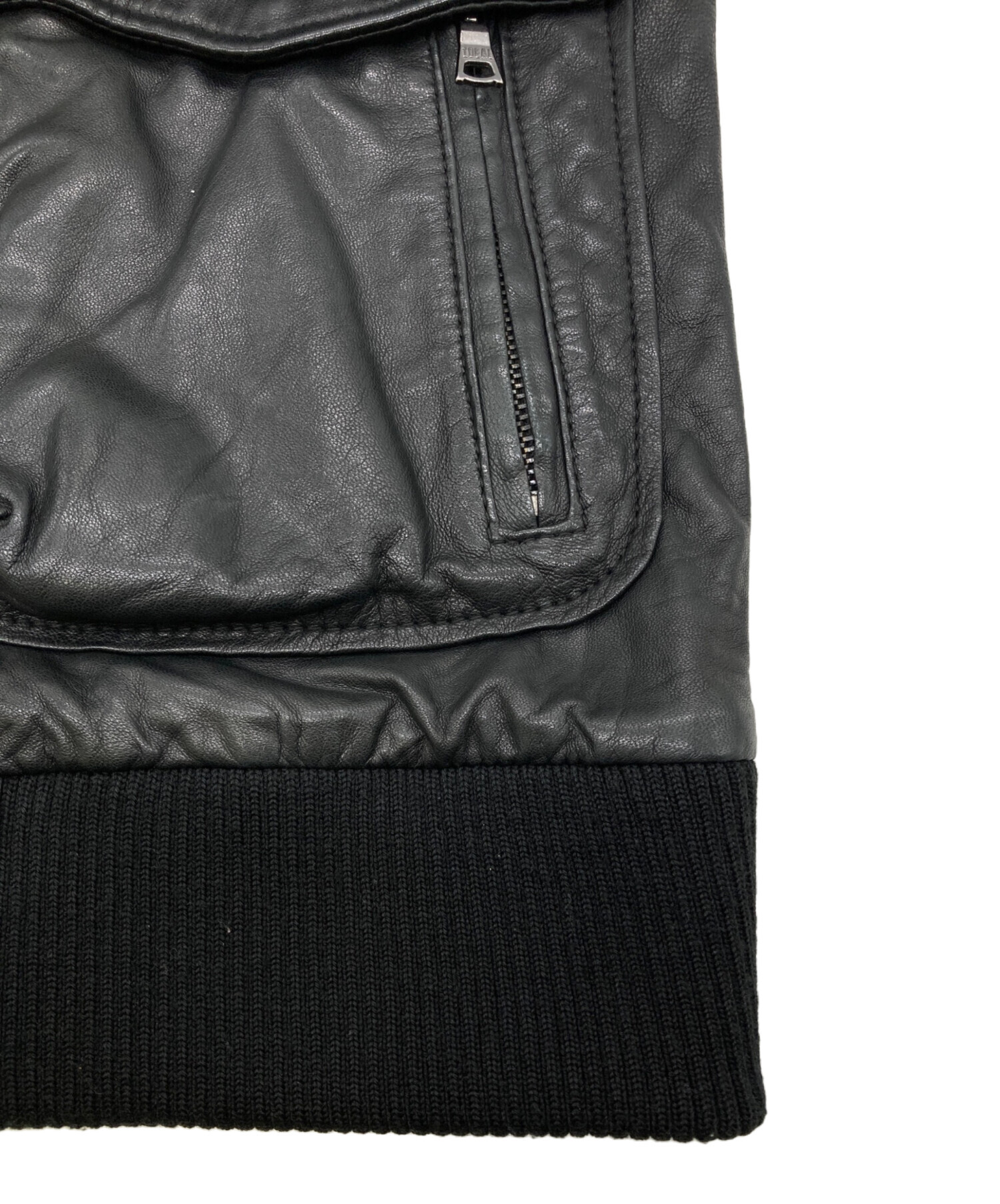 中古・古着通販】SHIPS (シップス) シープレザージャケット ブラック