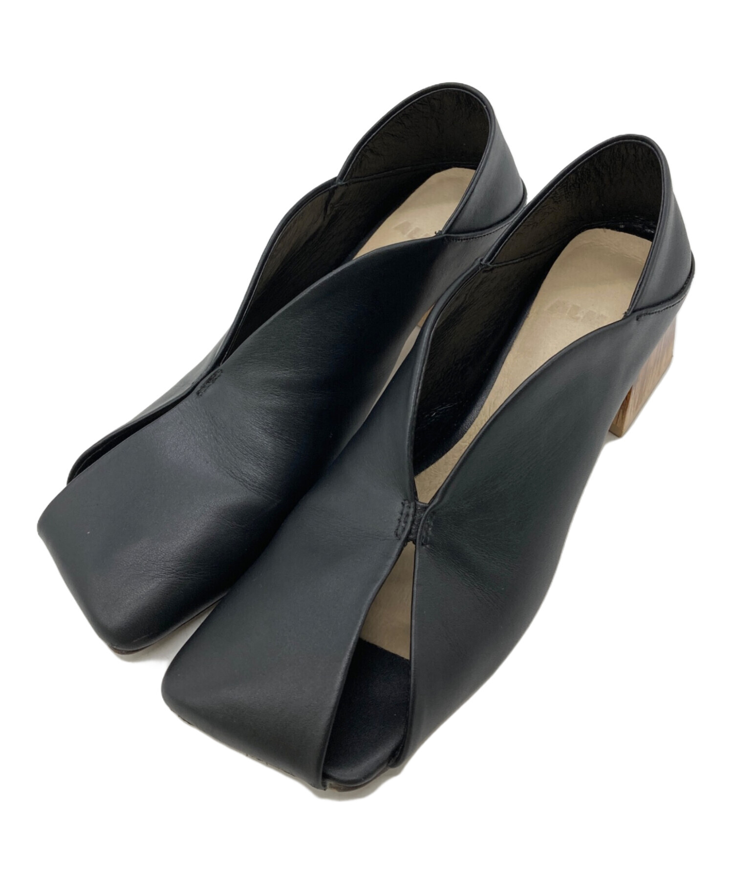 中古・古着通販】ALM (アルム) ERIN LEATHER PUMPS ブラック サイズ:36
