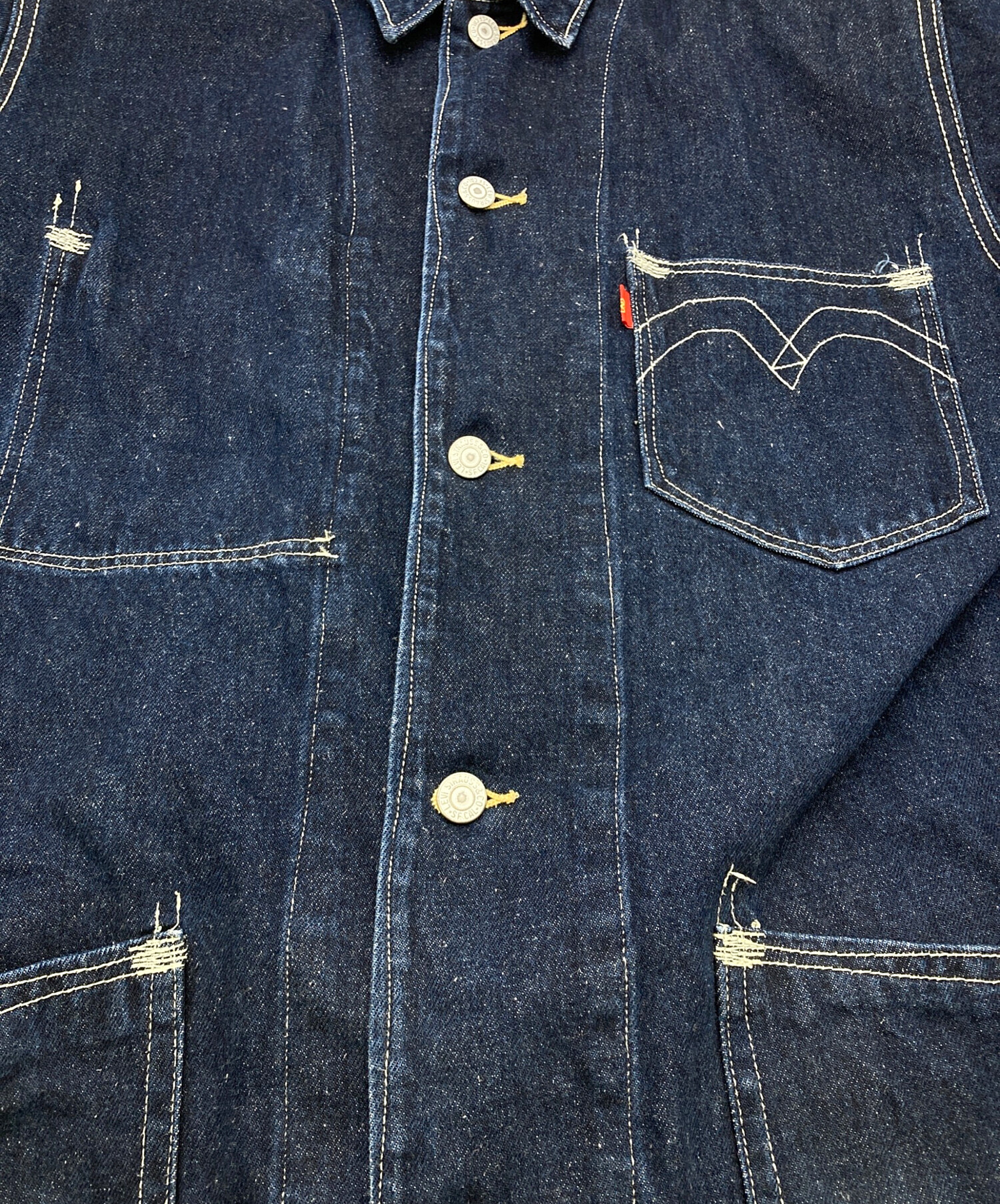 Levi's レッドダークデニム カバーオール Levi's Red ダークデニム カバーオール Sサイズ Levi's RED