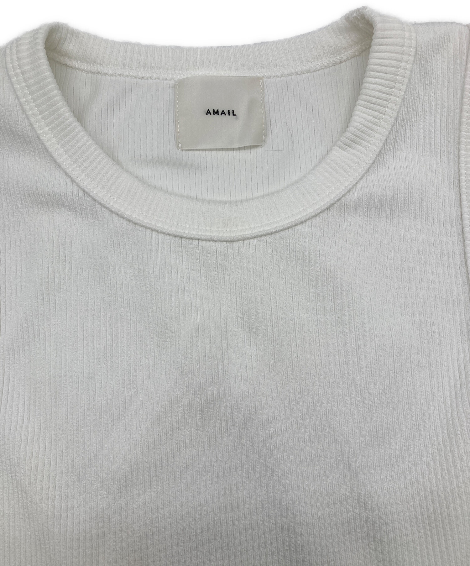 中古・古着通販】AMAIL (アマイル) Docking repel dress ホワイト 