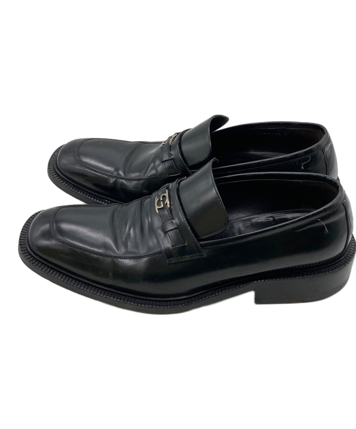 中古・古着通販】GUCCI (グッチ) GGロゴ スクエアトゥローファー