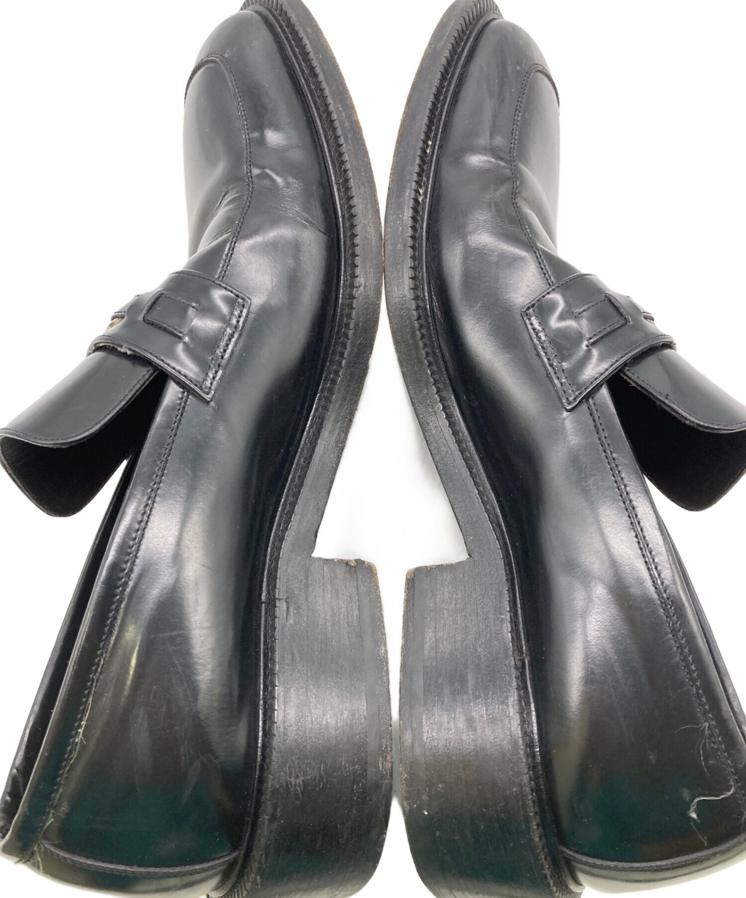 美品 グッチ GUCCI スクエアトゥ ローファー シューズ 42 中古・古着通販】GUCCI (グッチ) GGロゴ スクエアトゥローファー