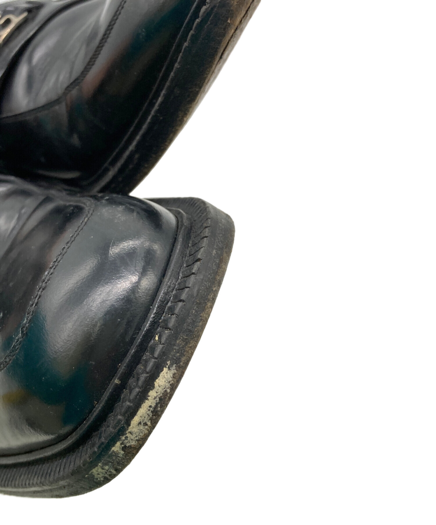 中古・古着通販】GUCCI (グッチ) GGロゴ スクエアトゥローファー