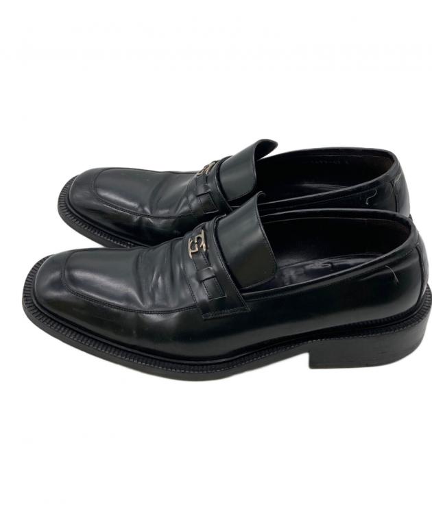 中古・古着通販】GUCCI (グッチ) GGロゴ スクエアトゥローファー