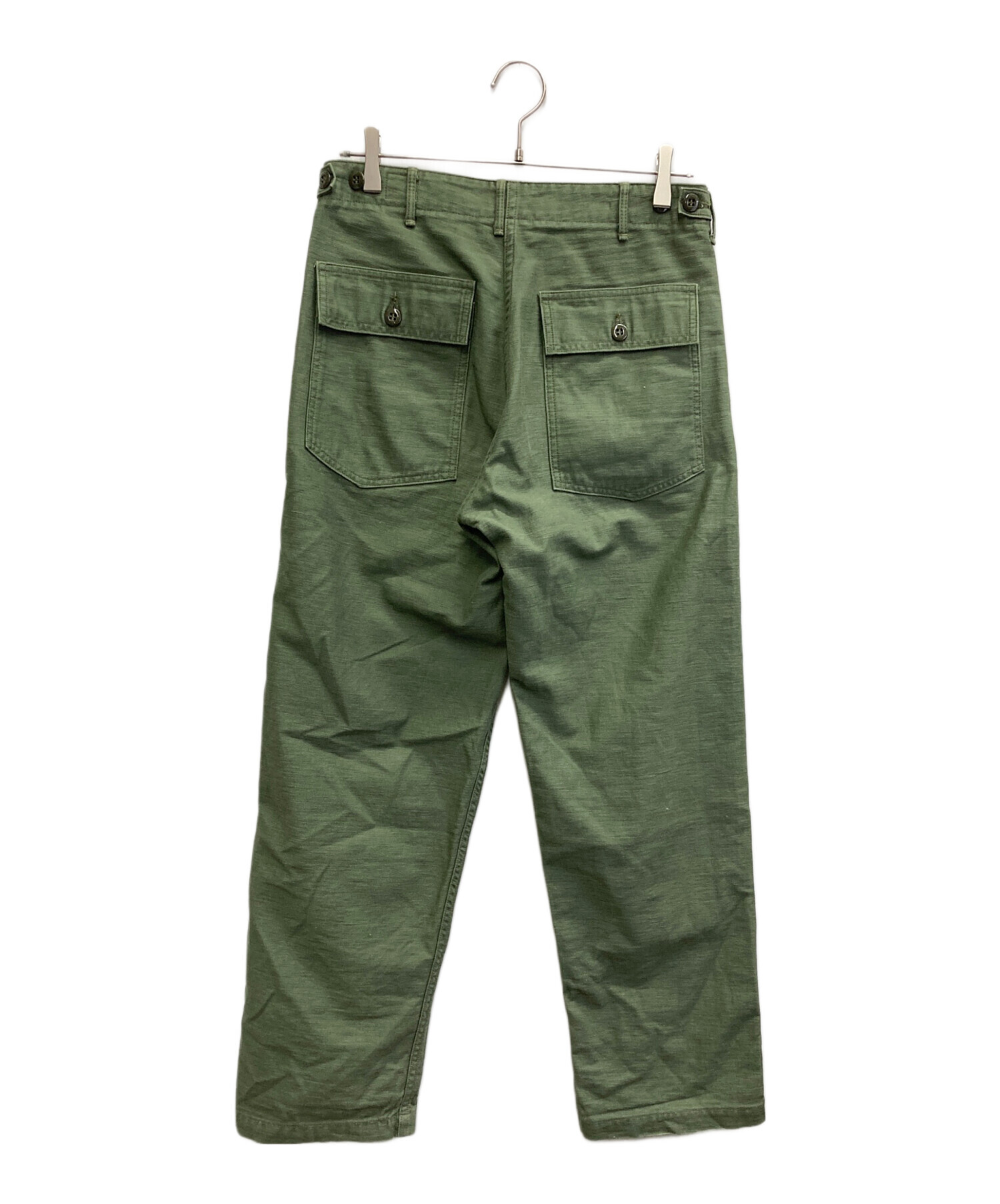 中古・古着通販】orSlow (オアスロウ) ベイカーパンツ オリーブ サイズ