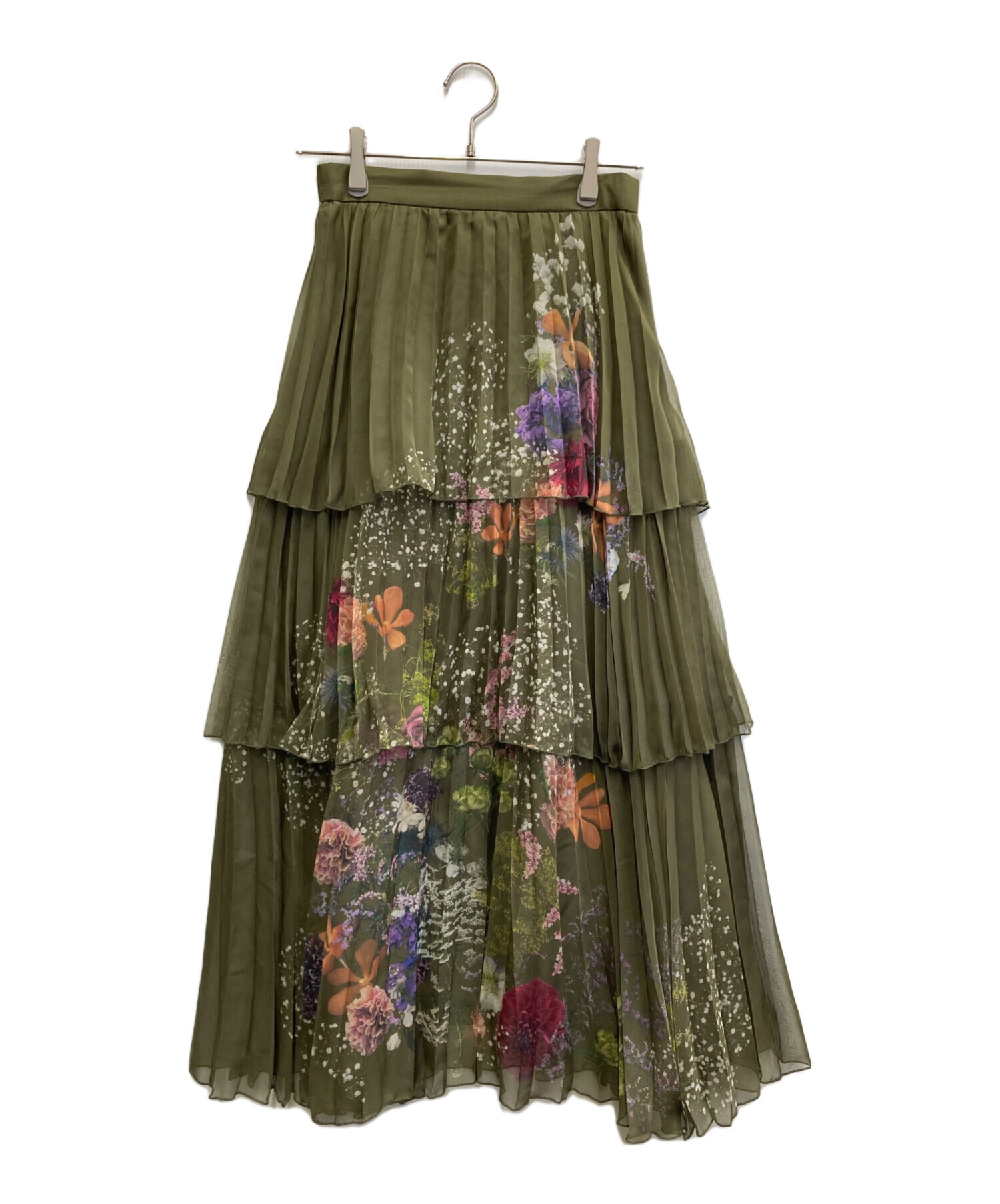 極美品★ AMERI UND DARIA TIERED PLEATS SKIRT Ameri（アメリ）の「UND DARIA TIERED PLEATS SKIRT（スカート）」 - WEAR