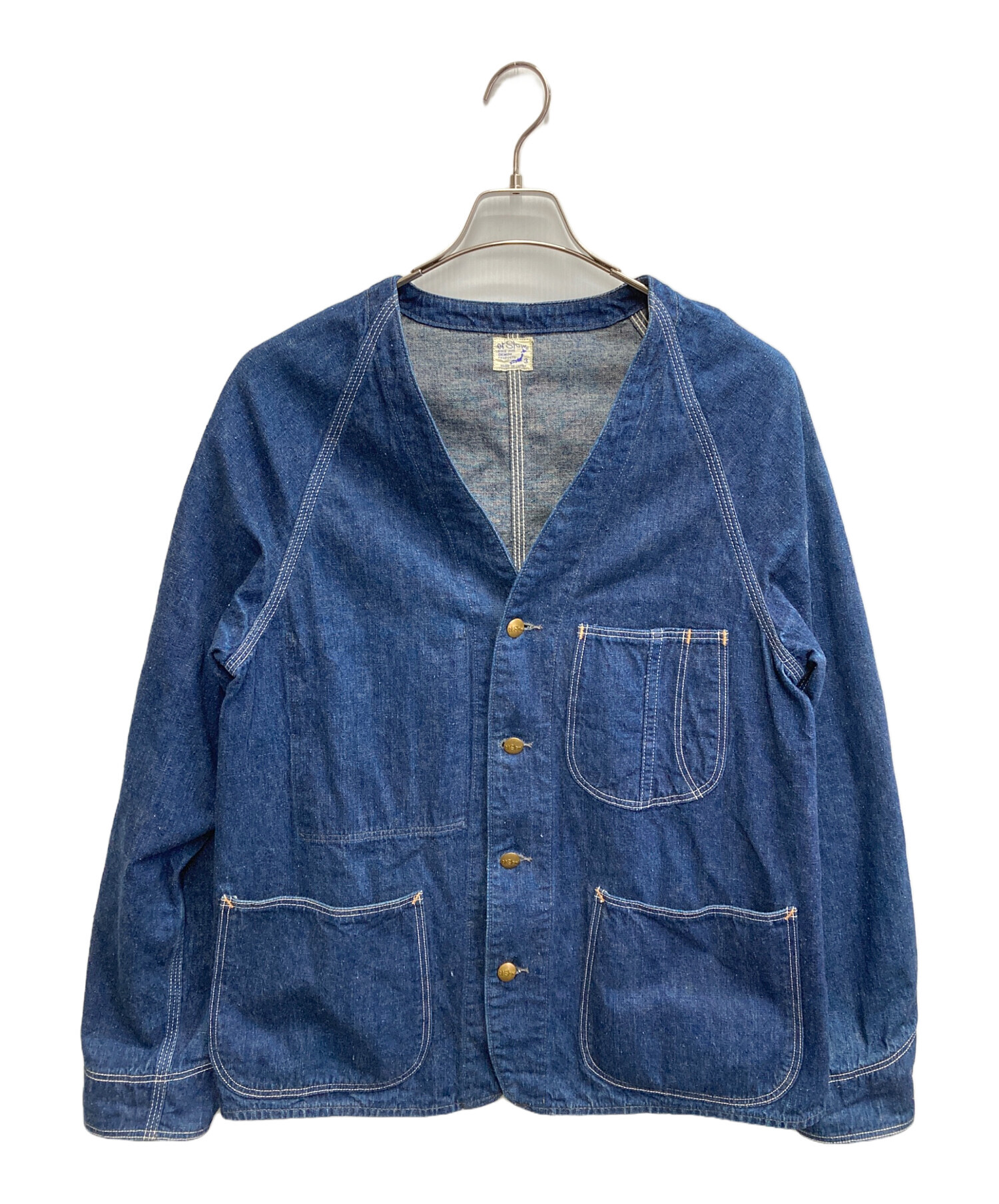 中古・古着通販】orSlow (オアスロウ) ノーカラーカバーオール