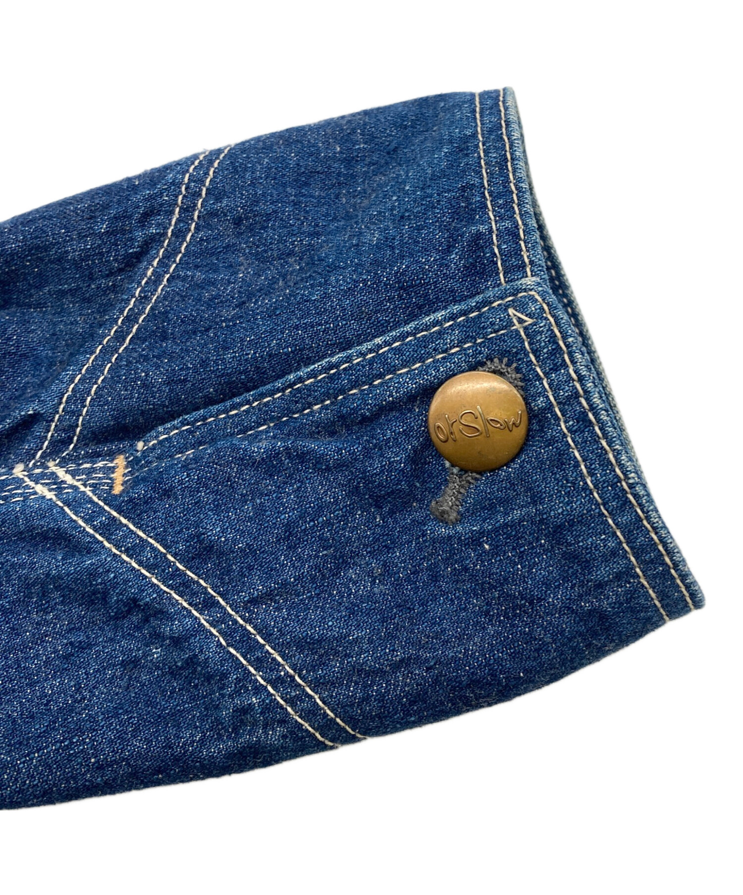 中古・古着通販】orSlow (オアスロウ) ノーカラーカバーオール