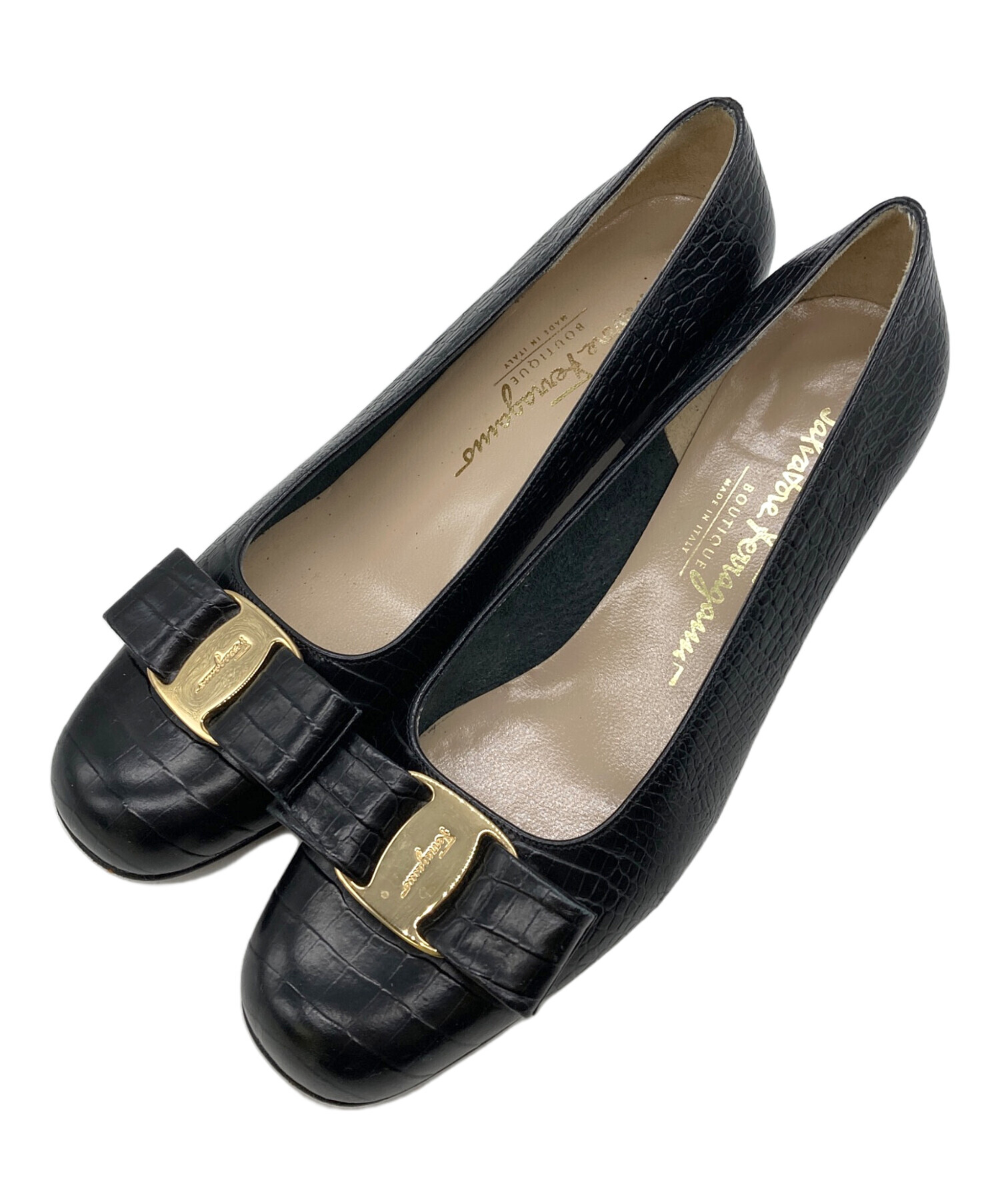 Salvatore Ferragamo サルヴァトーレフェラガモ パンプス 中古・古着通販】Salvatore Ferragamo (サルヴァトーレ フェラガモ) 型