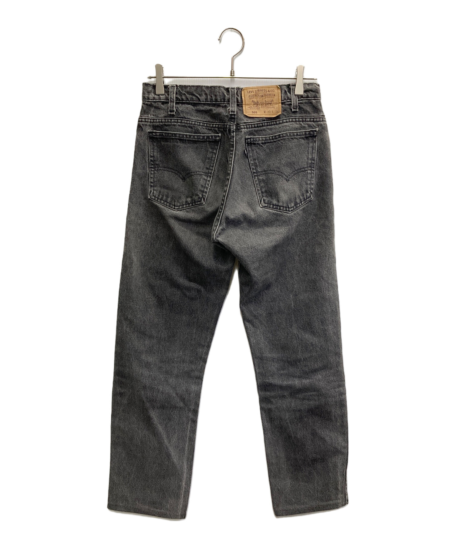 中古・古着通販】LEVI'S (リーバイス) 505ブラックデニムパンツ サイズ