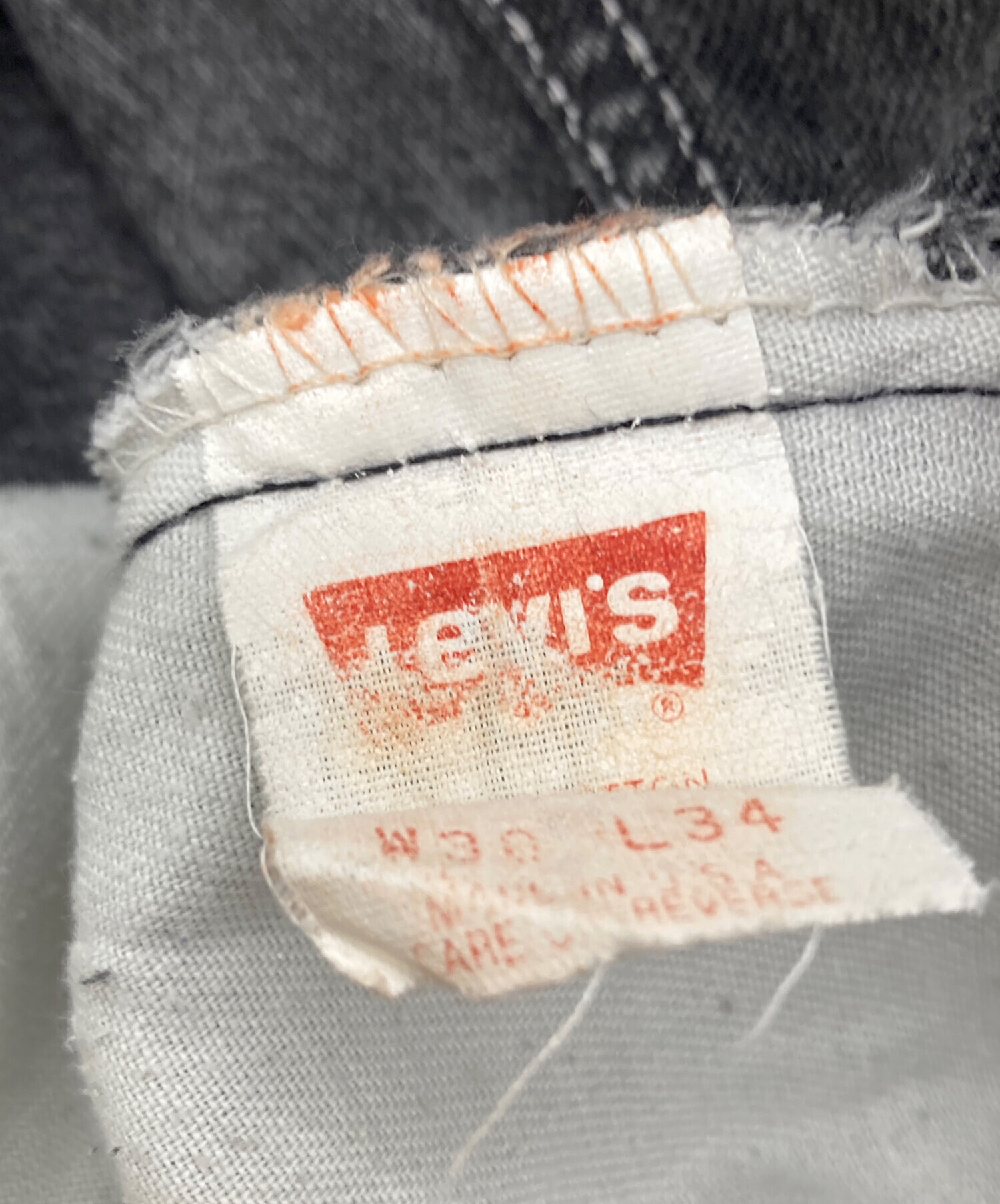 中古・古着通販】LEVI'S (リーバイス) 505ブラックデニムパンツ サイズ