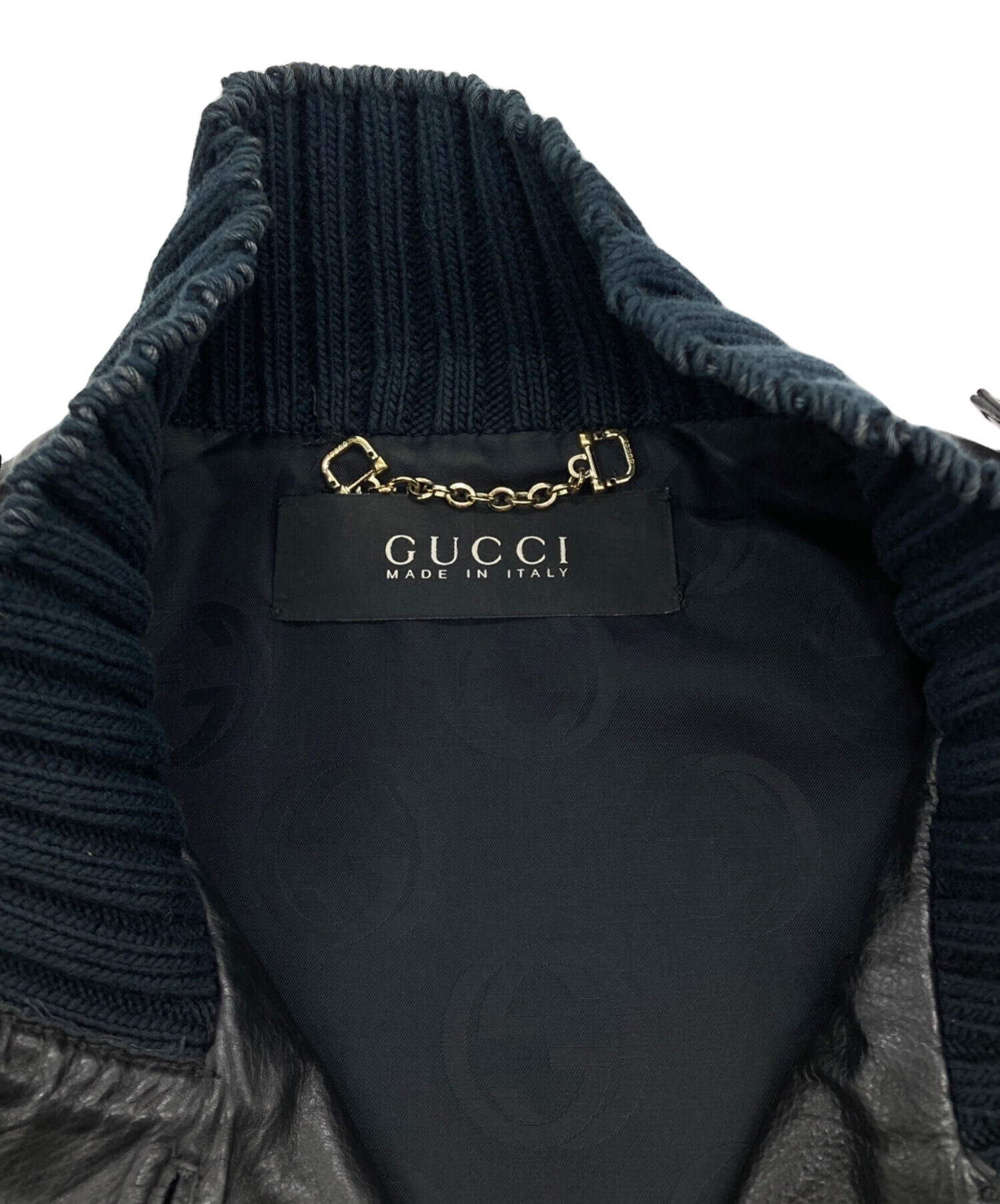 中古・古着通販】GUCCI (グッチ) マドンナボンバーレザーブルゾン/トム