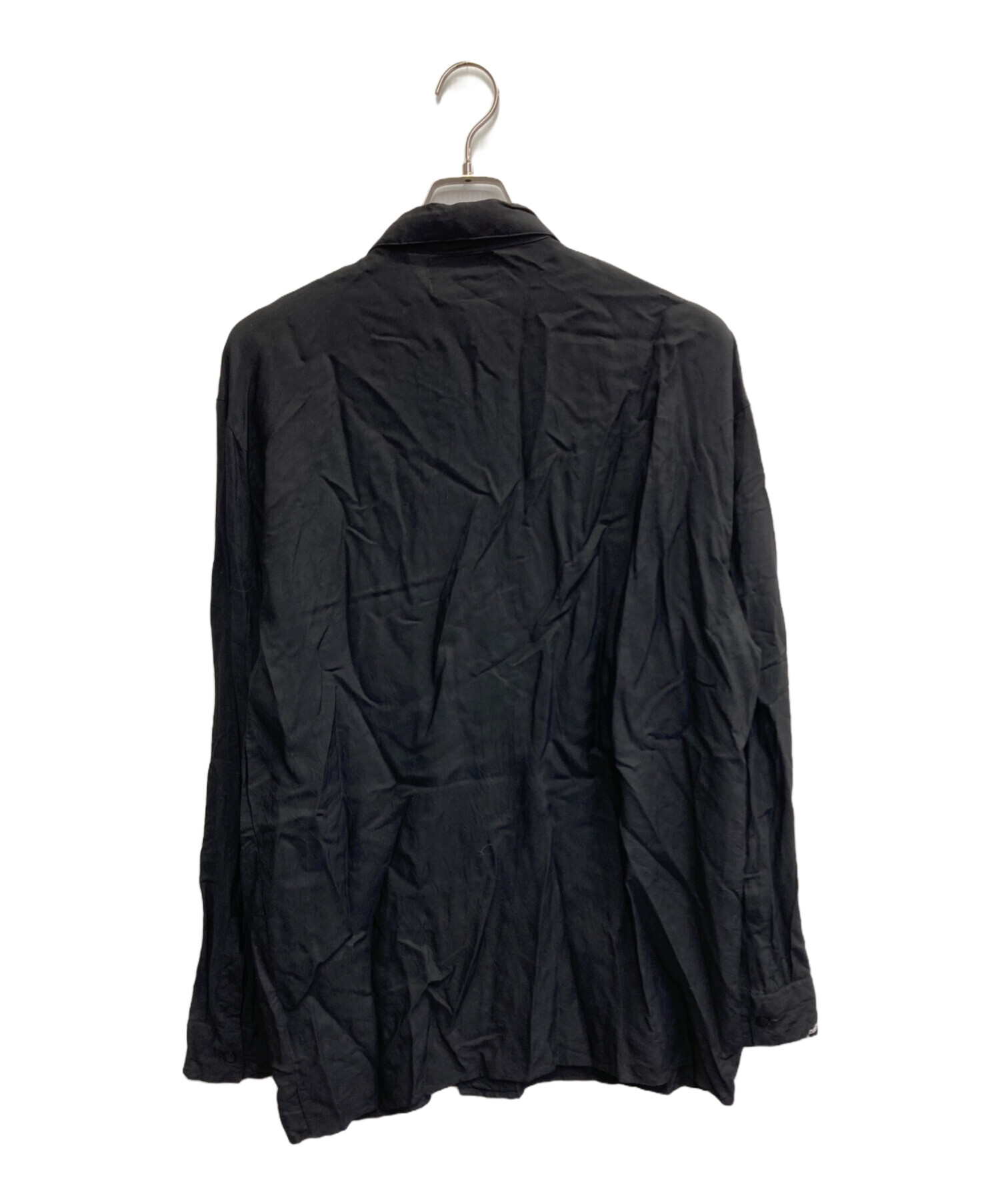 中古・古着通販】GOOUCH (グーチ) Rayon Embroidery Shirt ブラック
