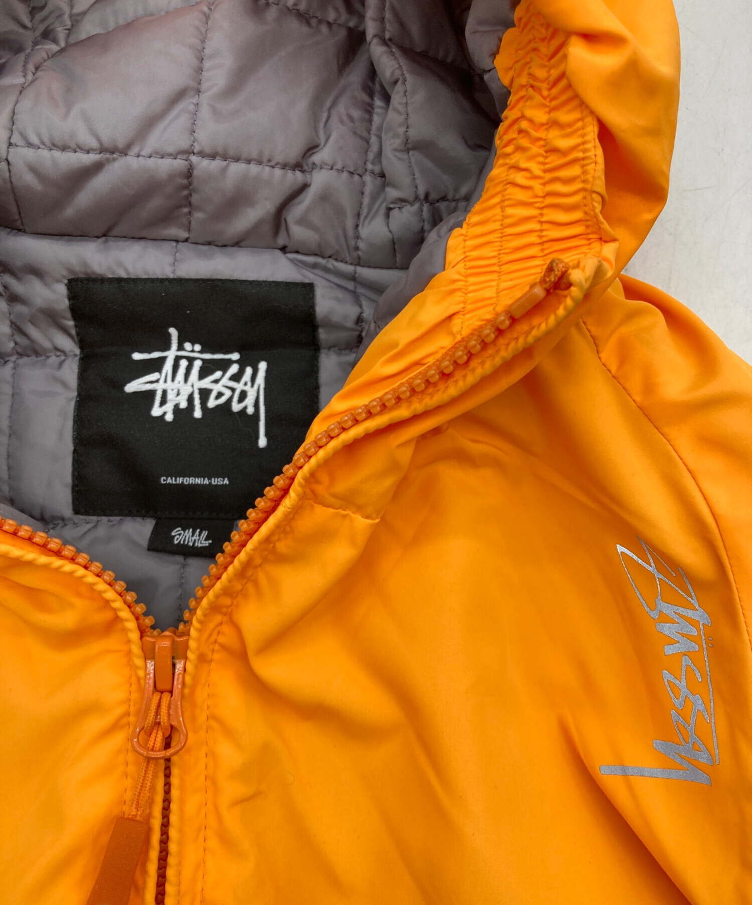 中古・古着通販】stussy (ステューシー) 中綿ジャケット オレンジ