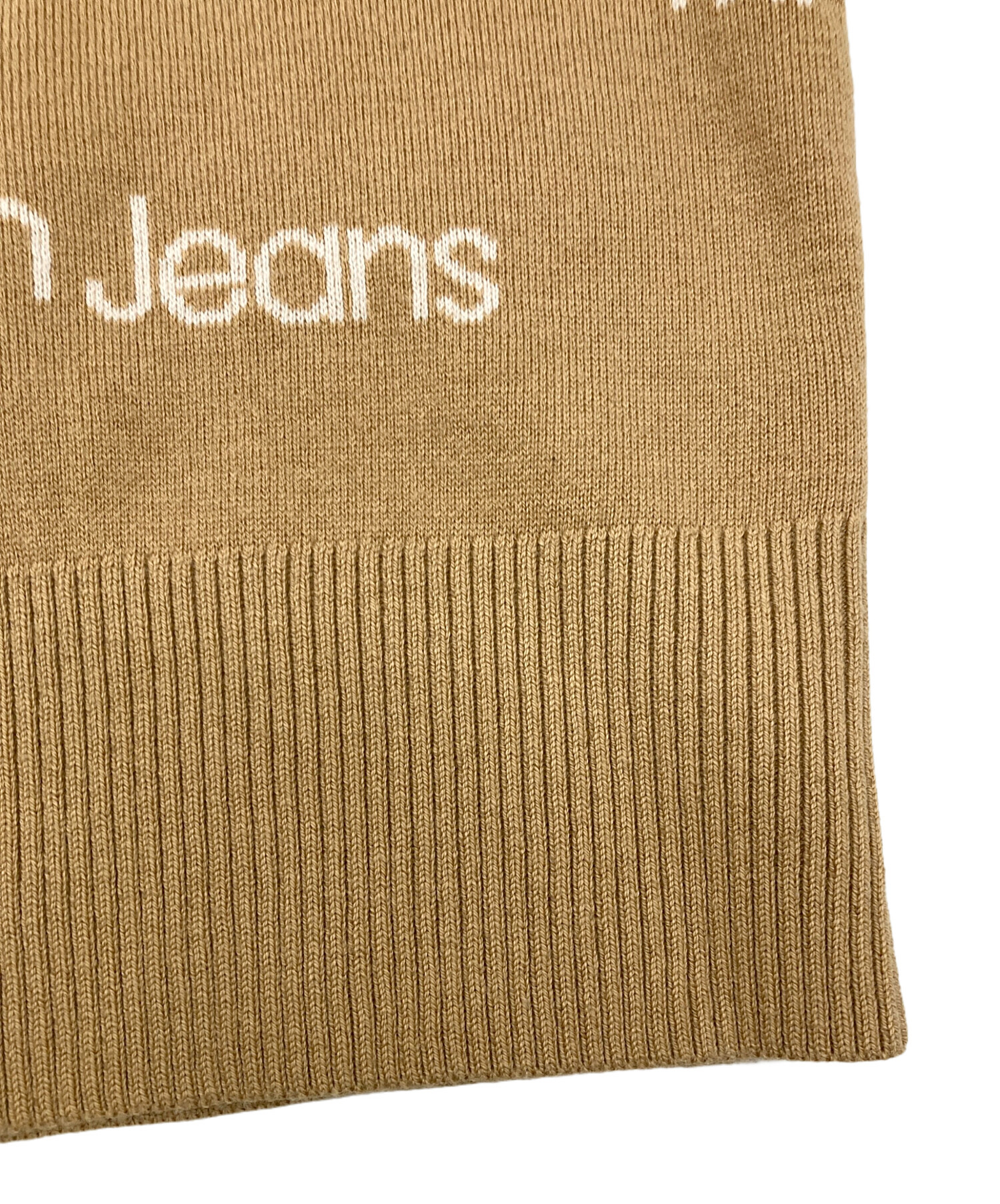   -   カルバンクライン カーディガン S 黄 【古着】【中古】 中古・古着通販】Calvin Klein Jeans (カルバンクラインジーンズ) ロゴ