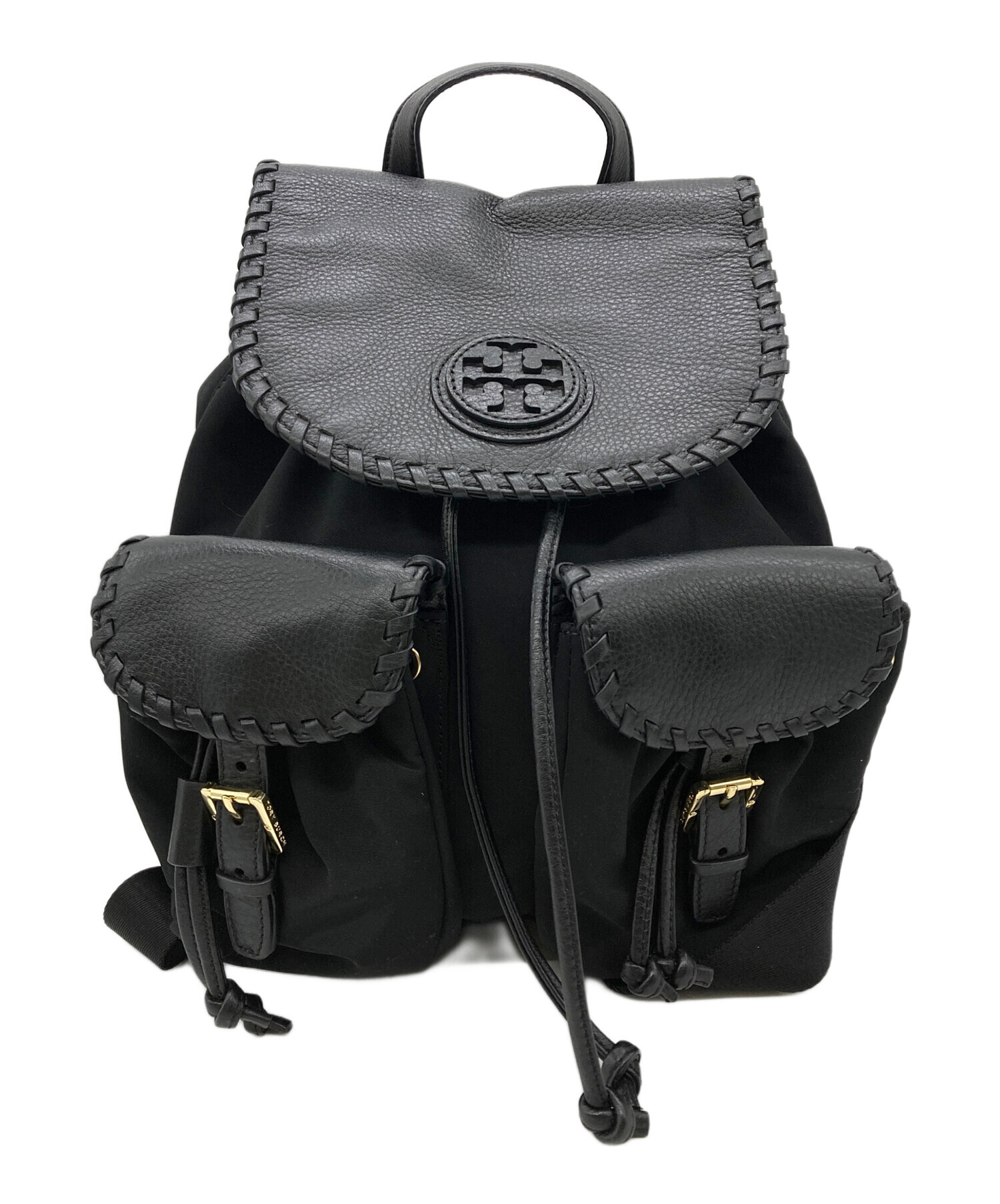 ✨️未使用タグ付き✨️ toryburch トリバーチ リュック ブラック 中古・古着通販】TORY BURCH (トリーバーチ) ナイロンレザーリュック