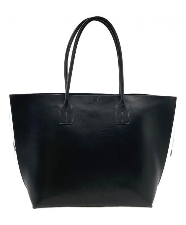 Daniel Bob 黒レザートートバッグ 中古・古着通販】Daniel&Bob (ダニエル＆ボブ) レザートートバッグ