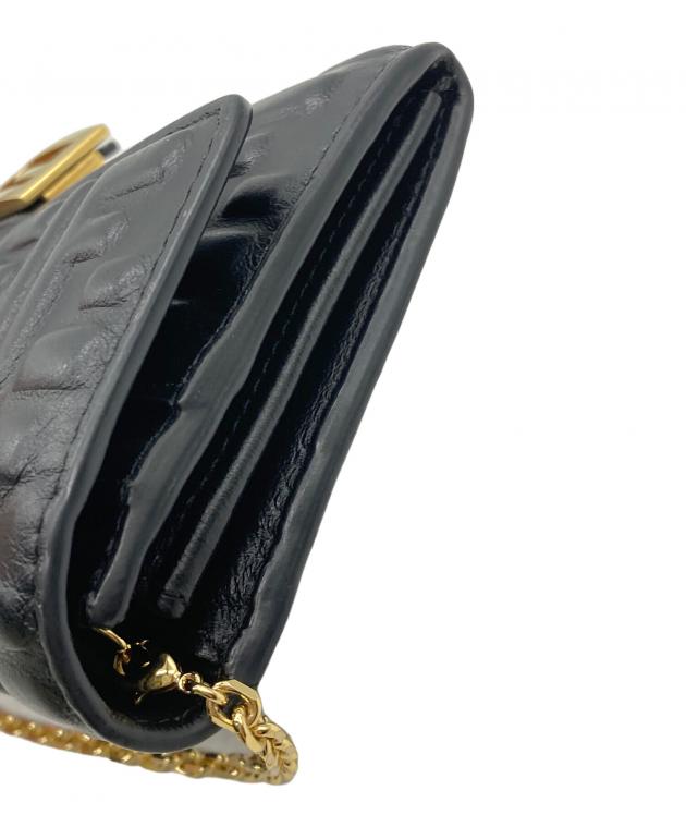 中古・古着通販】FENDI (フェンディ) チェーンウォレット ブラック
