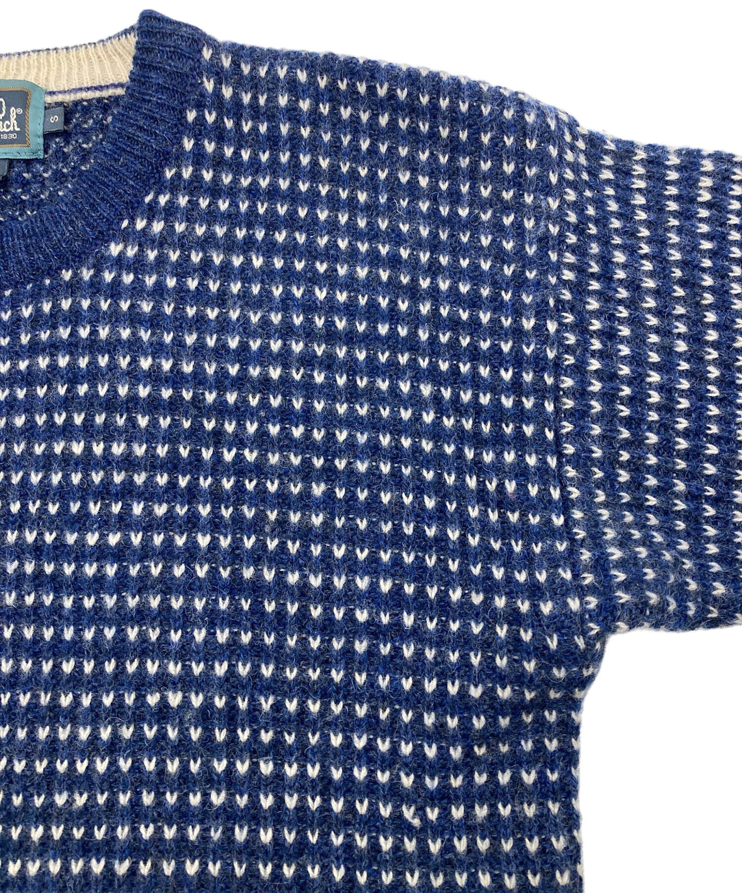 中古・古着通販】WOOLRICH (ウールリッチ) バーズアイニット ネイビー