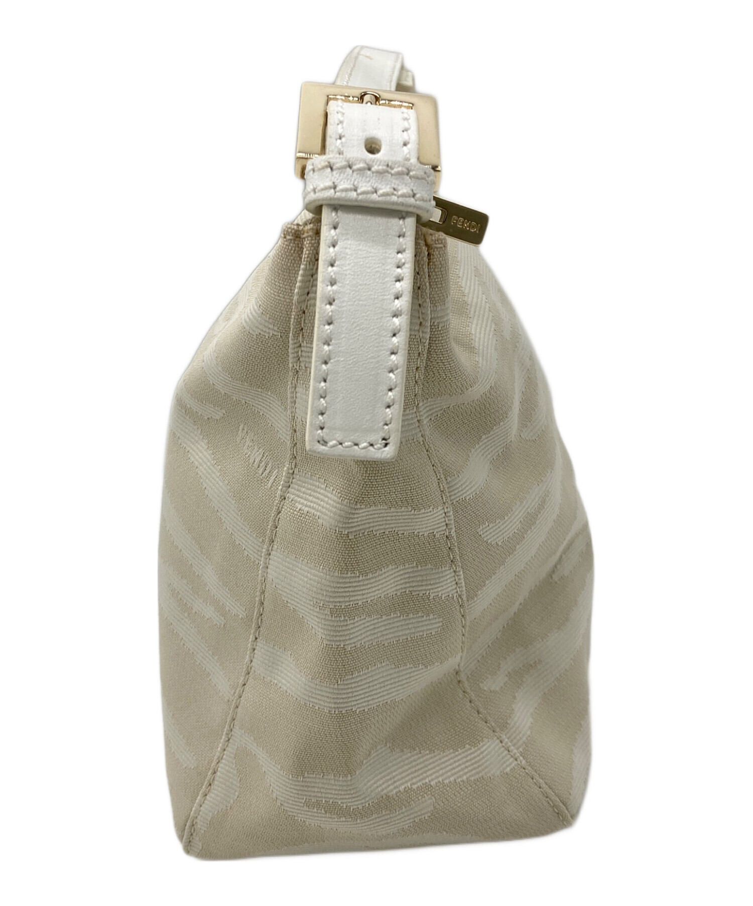 中古・古着通販】FENDI (フェンディ) ゼブラ柄ハンドバッグ ベージュ 